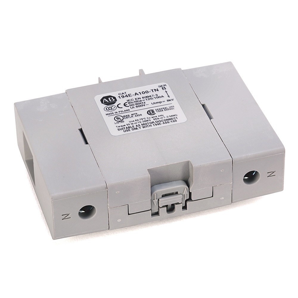 Allen-Bradley Allen-Bradley 194E-A100-TN 194E Type A 80/100A Neutral Terminal