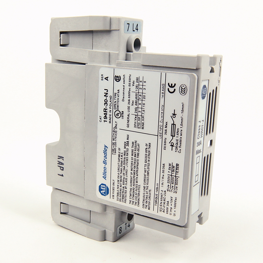Allen-Bradley Allen-Bradley 194R-30-NJ 194R 30 Ampere 4th Power Pole Module