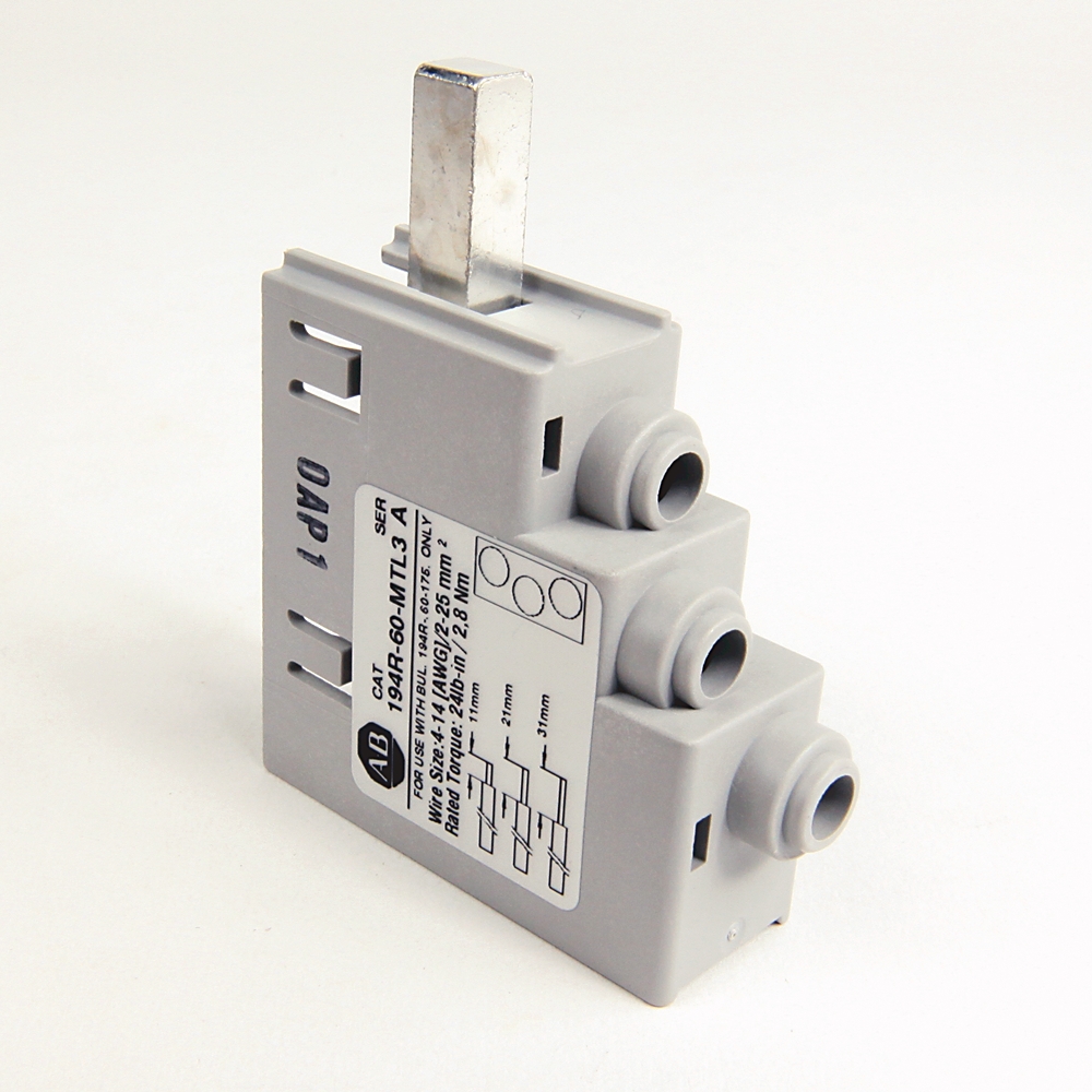 Allen-Bradley Allen-Bradley 194R-60-MTL3 194R 60 Ampere Multi-tap Terminal Lugs