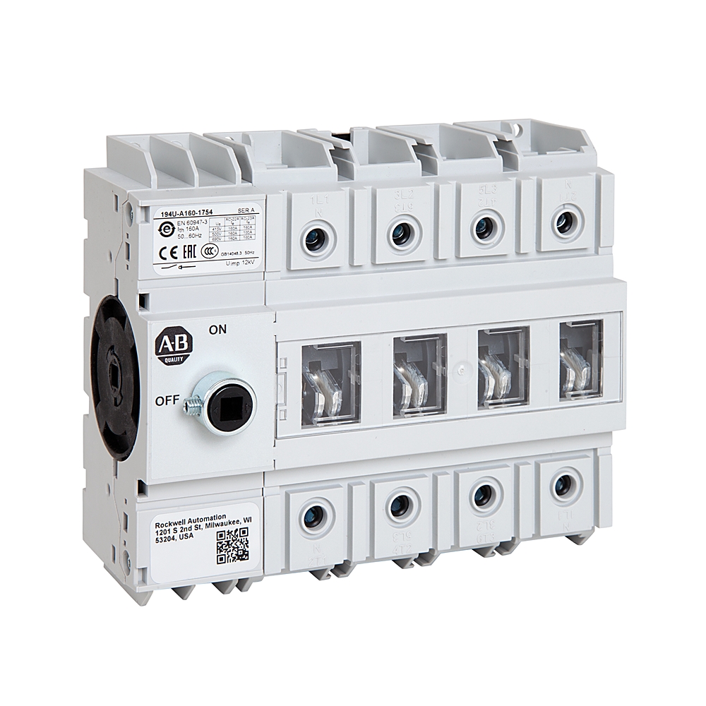 Allen-Bradley Allen-Bradley 194U-A160-1754 194U 160A Base /DIN Mount Disconnect