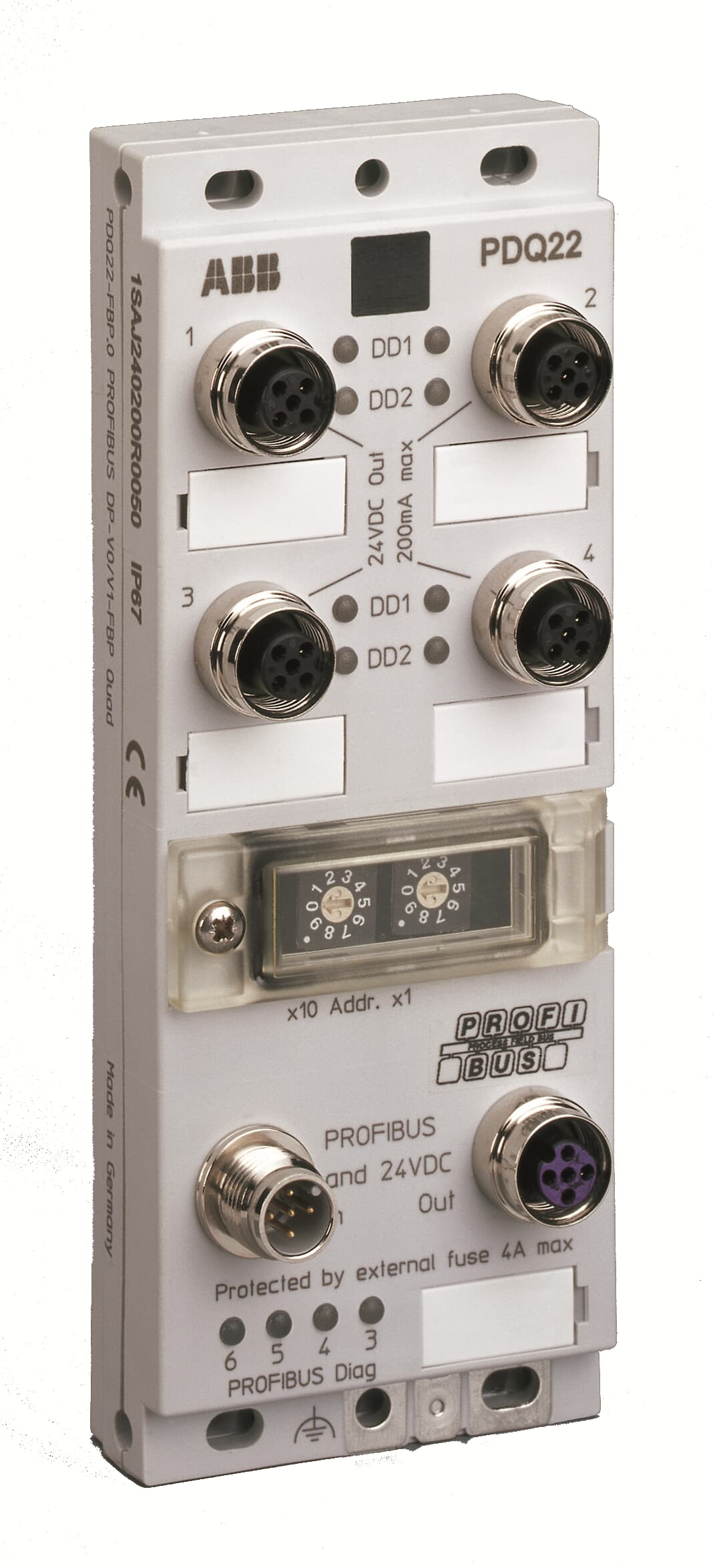 ABB ABB PDQ22-FBP.0 Fieldbus, decentr. periphery - communication module