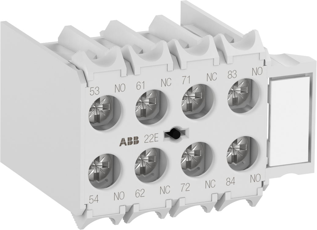 ABB ABB MACN413AR Auxiliary Contact 1NO/3NC ring tongue terminal, front mounted