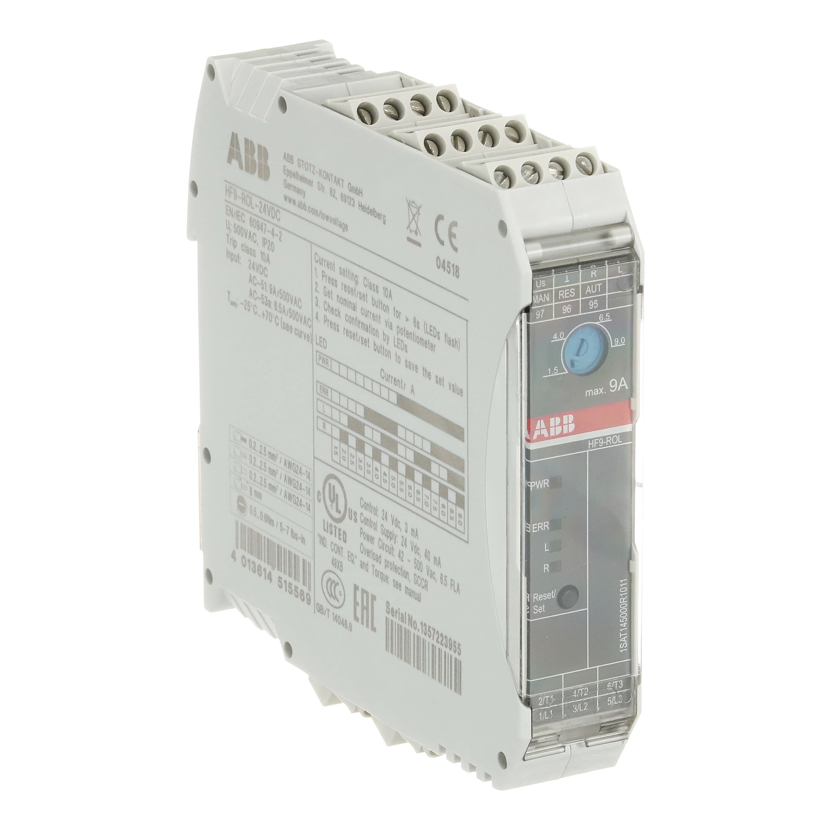 ABB ABB HF9-ROL-24VDC Electronic Compact Starter 24 VDC