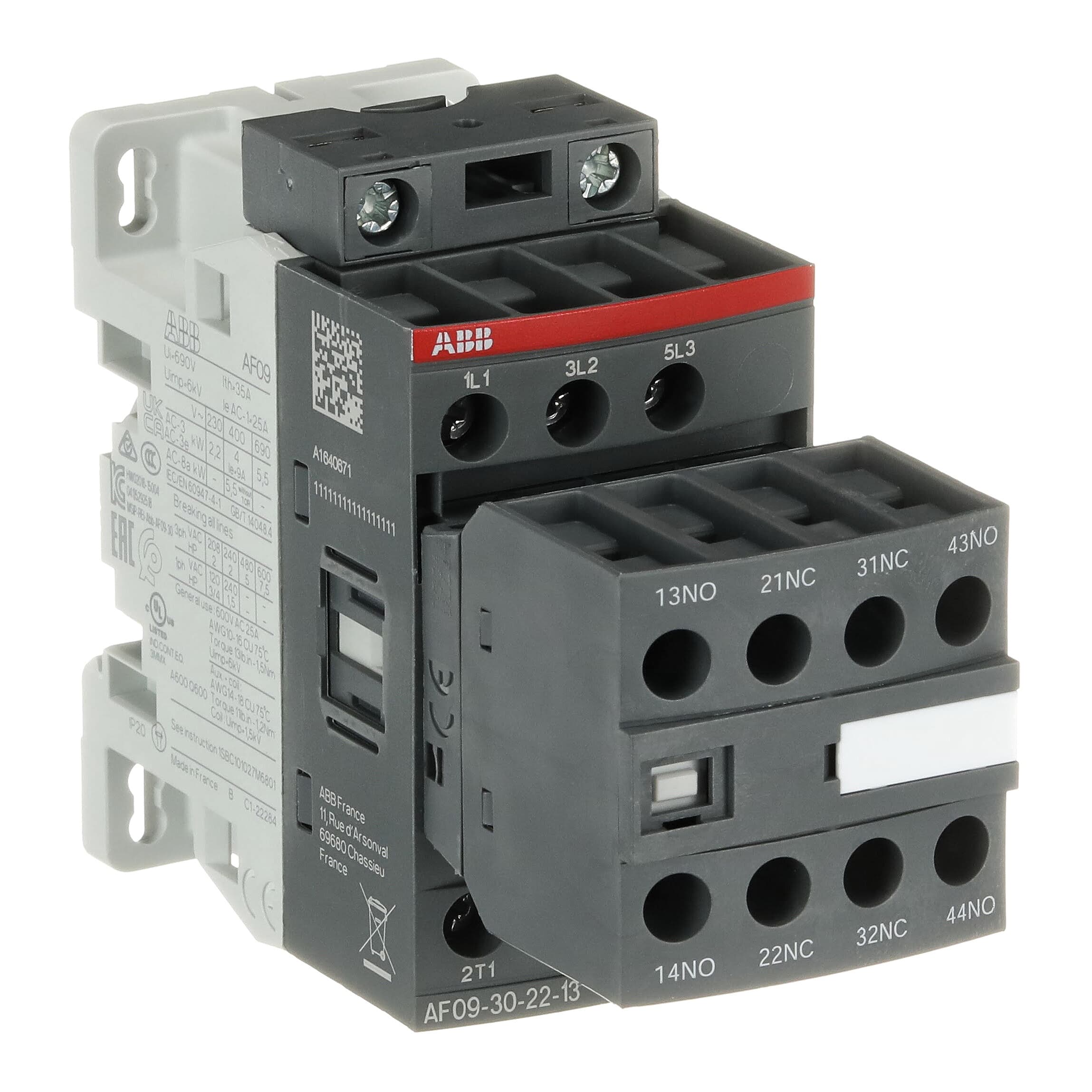 ABB ABB AF09-30-22-13 Block Contactor