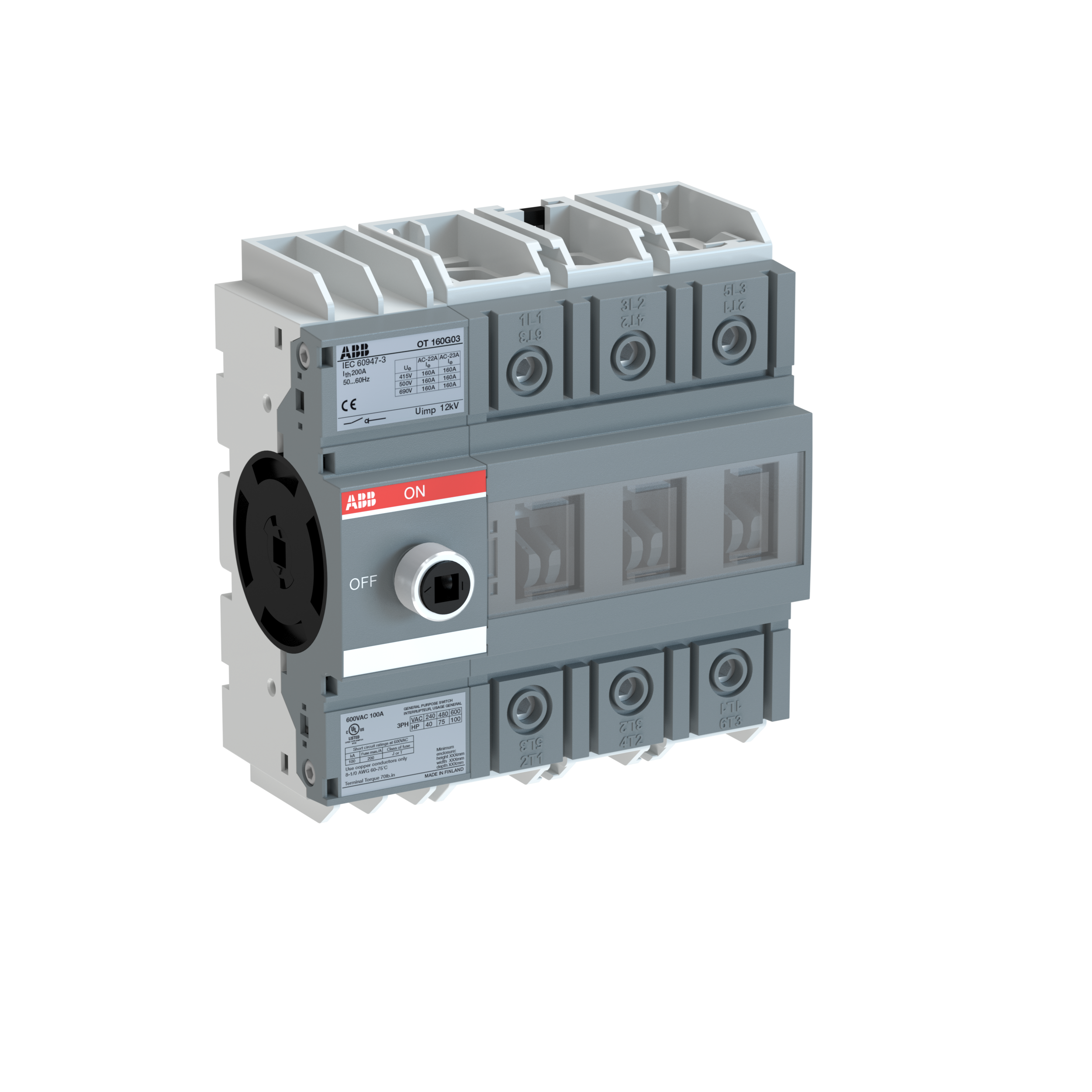 ABB ABB OT160G03 Switch disconnector (AC)