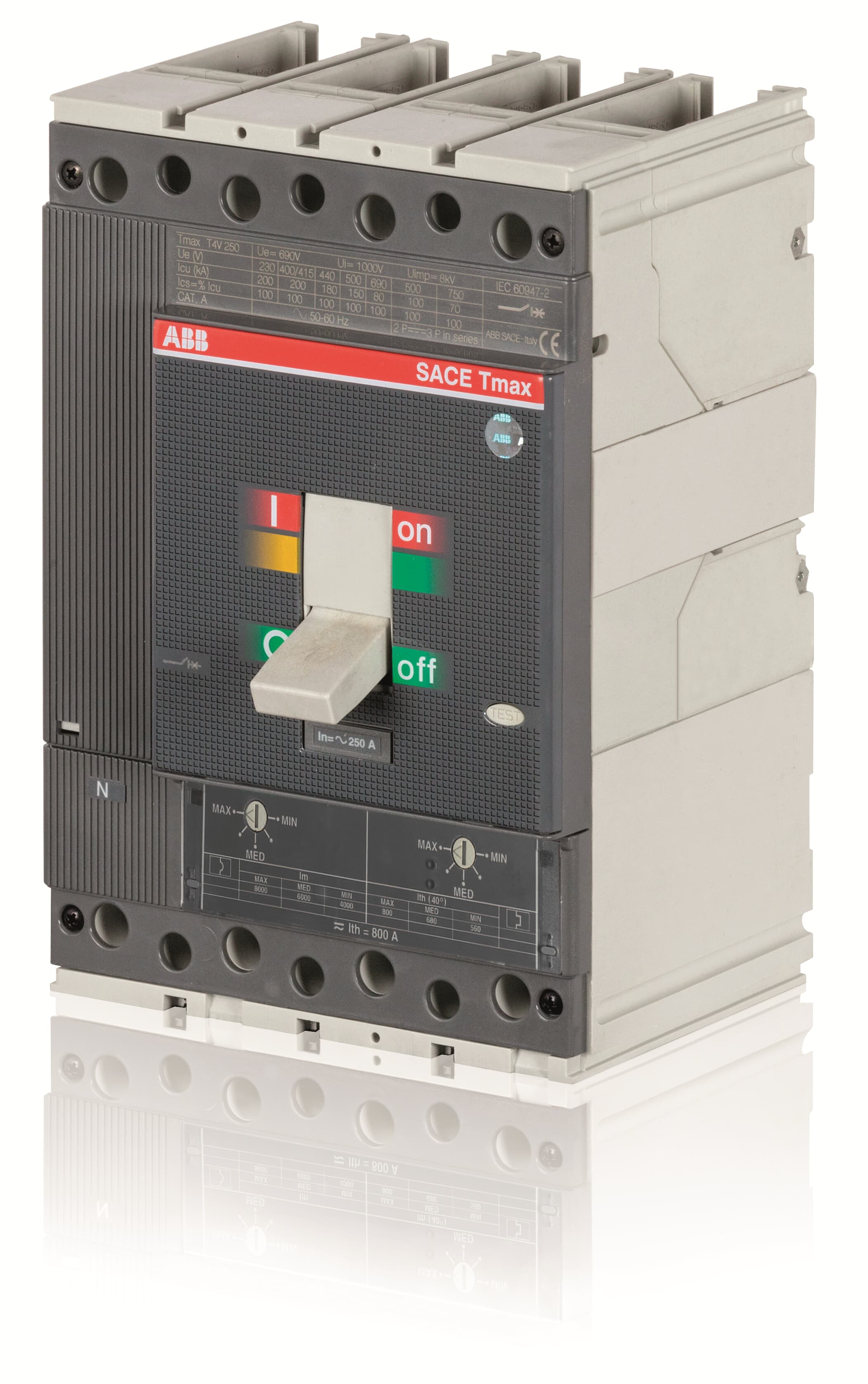 ABB ABB T4V250 TMD50-500 4p FFC 1150/1000VAC/DC