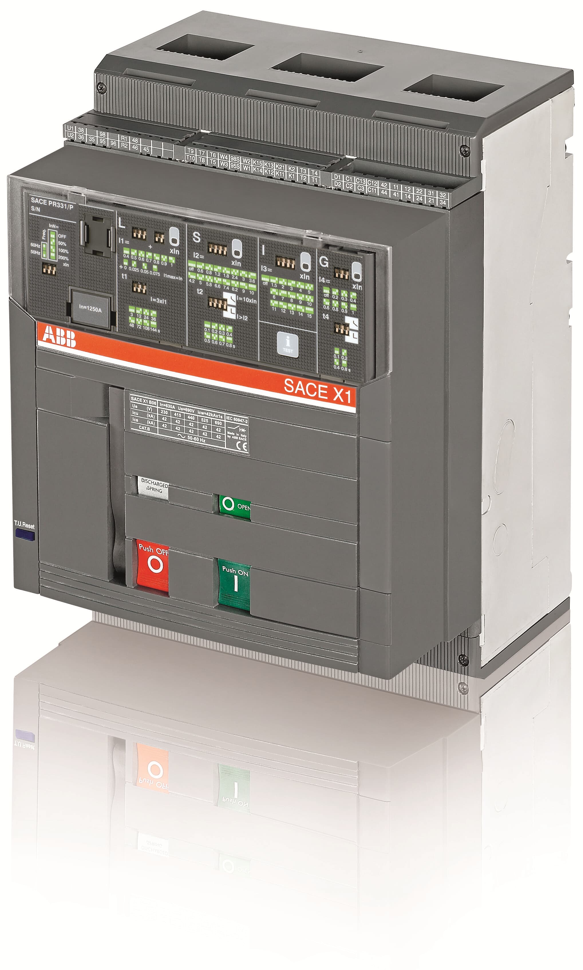 ABB ABB X1N1600PR331/PLSIGIn=1600A3pFF Air Circuit Breaker