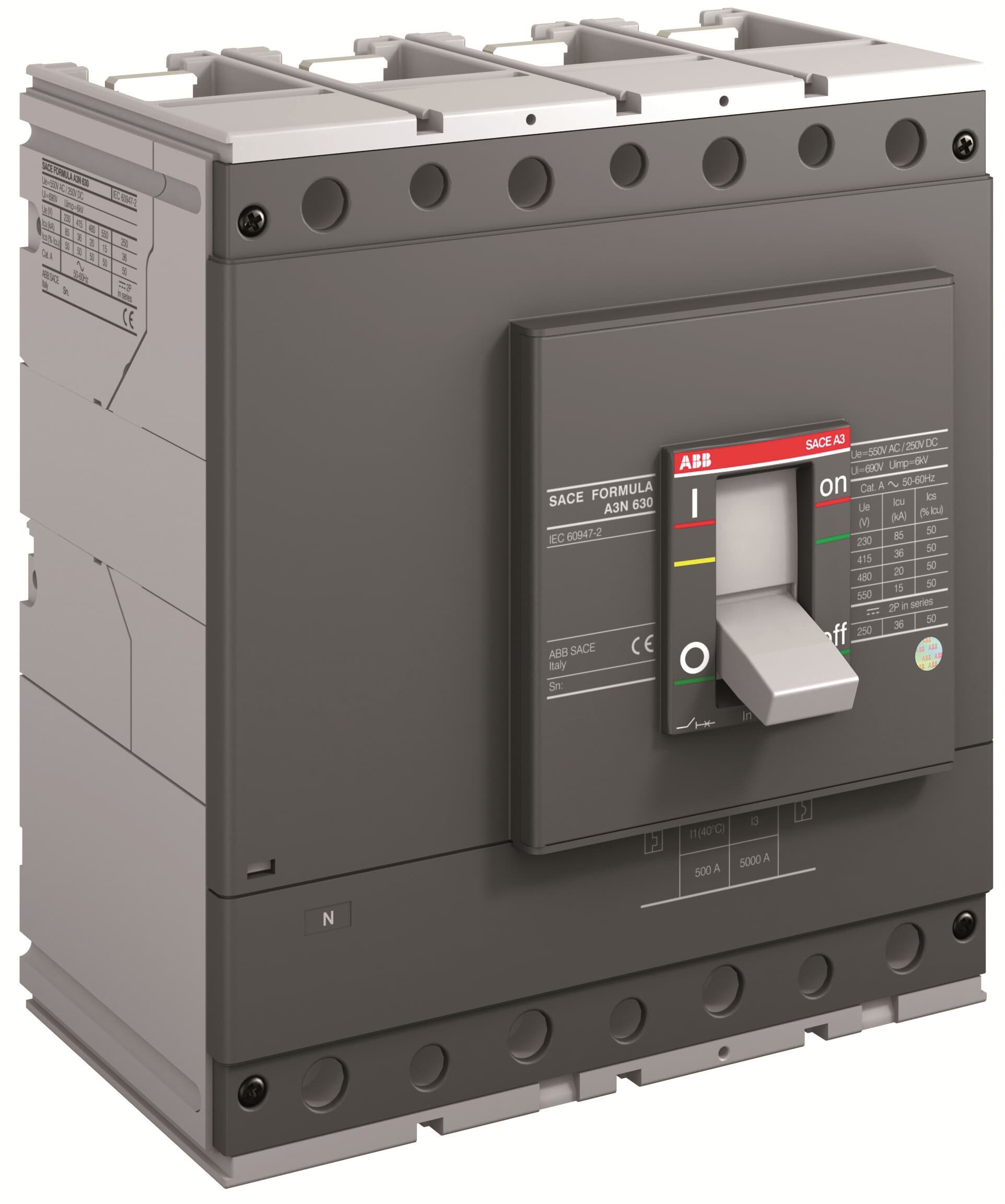 ABB ABB A3N 630 TMF 500-5000 4p F F InN=100%In