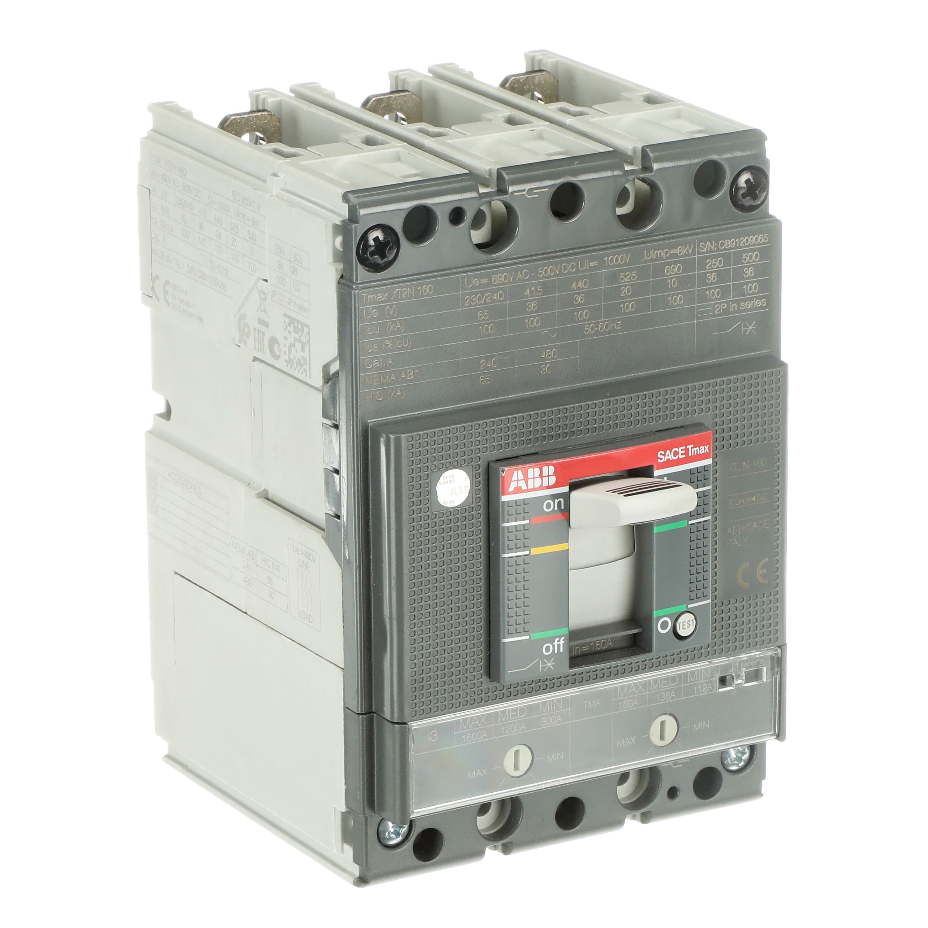 ABB ABB XT2N 160 TMA 160-1600 3p F F