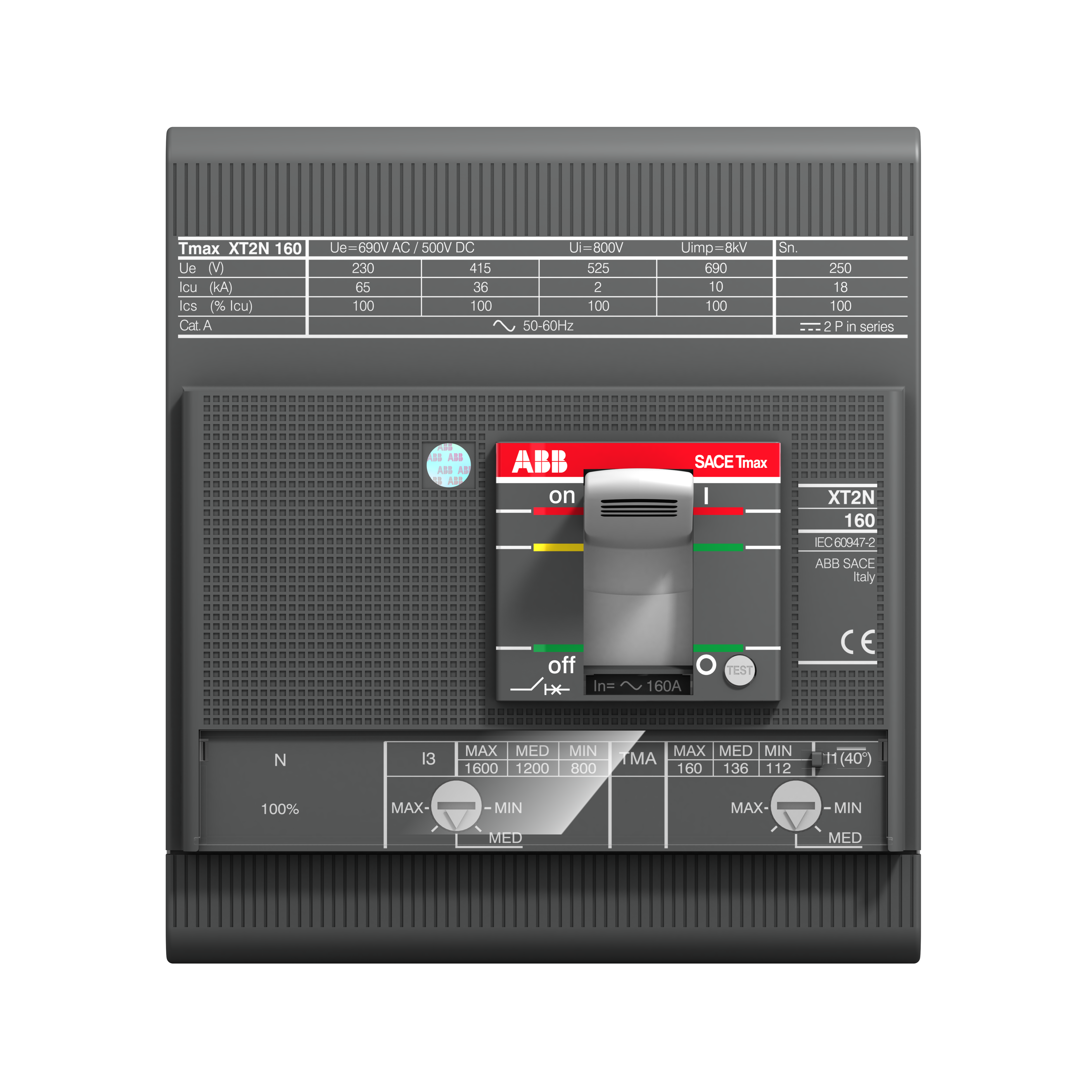 ABB ABB XT2N 160 TMD 2-20 4p F F