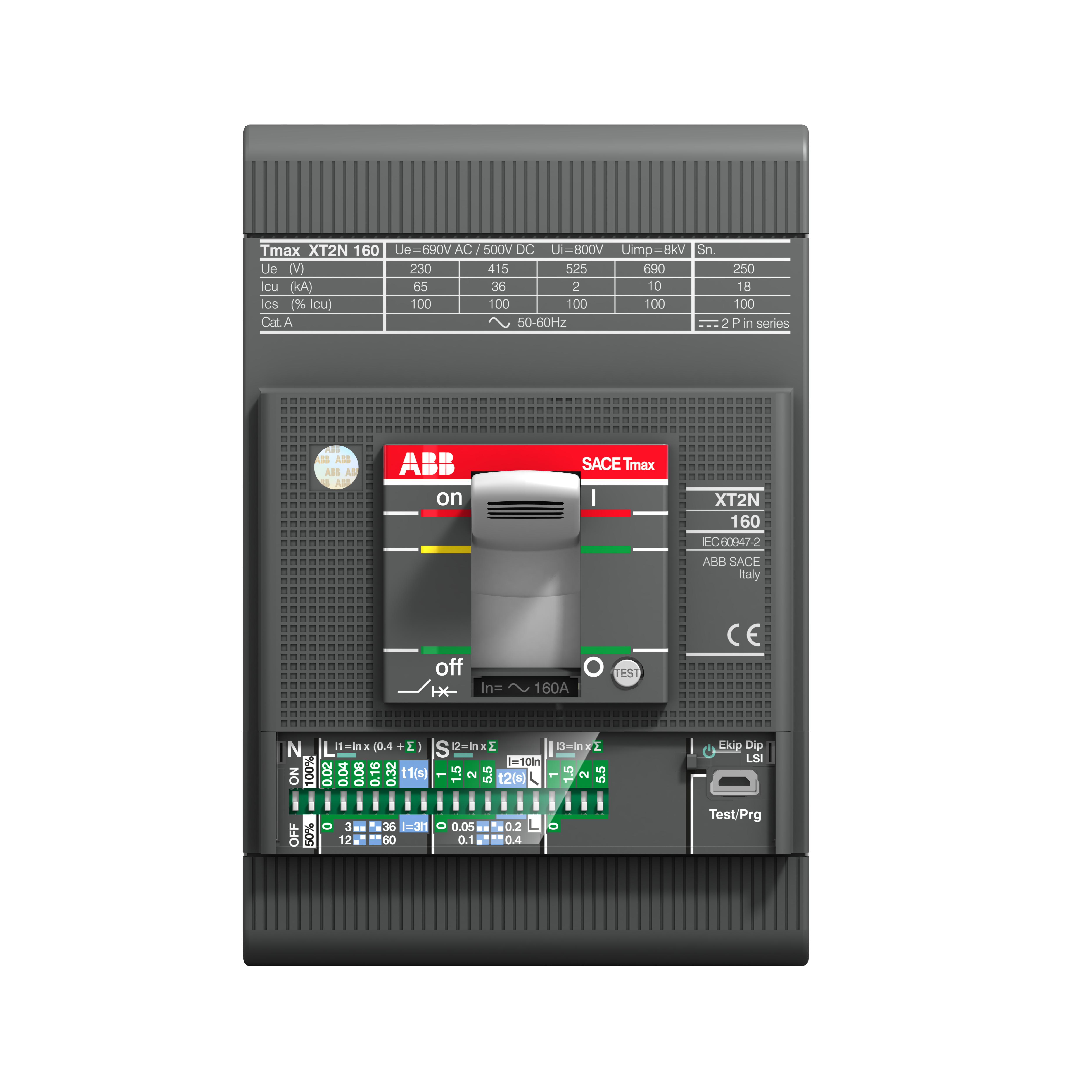 ABB ABB XT2H 160 Ekip M-I In=100A 3p F F