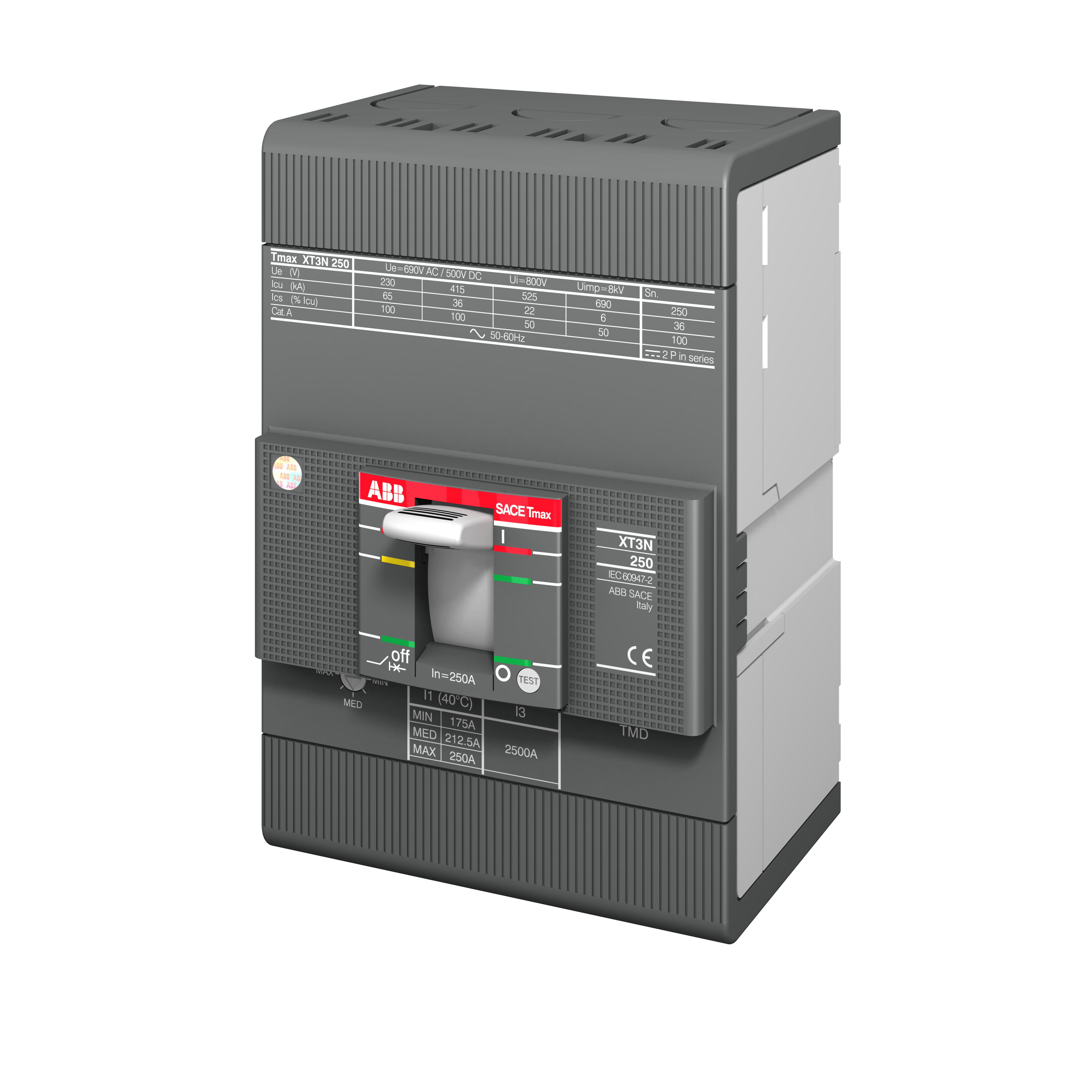 ABB ABB XT3N 250 MA 200 Im=1200...2400 3p F F