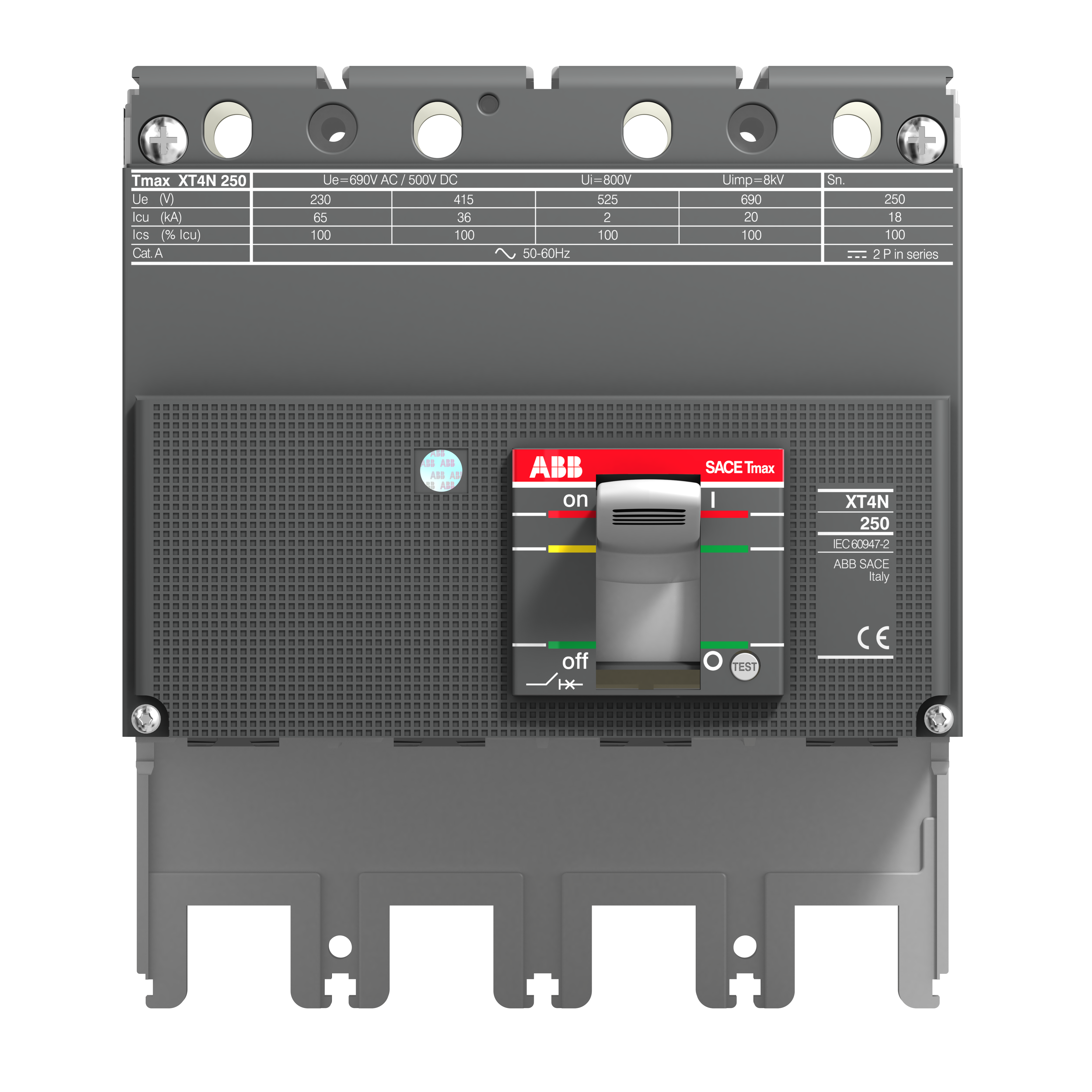ABB ABB XT4N 250 BREAKING PART 4p F F