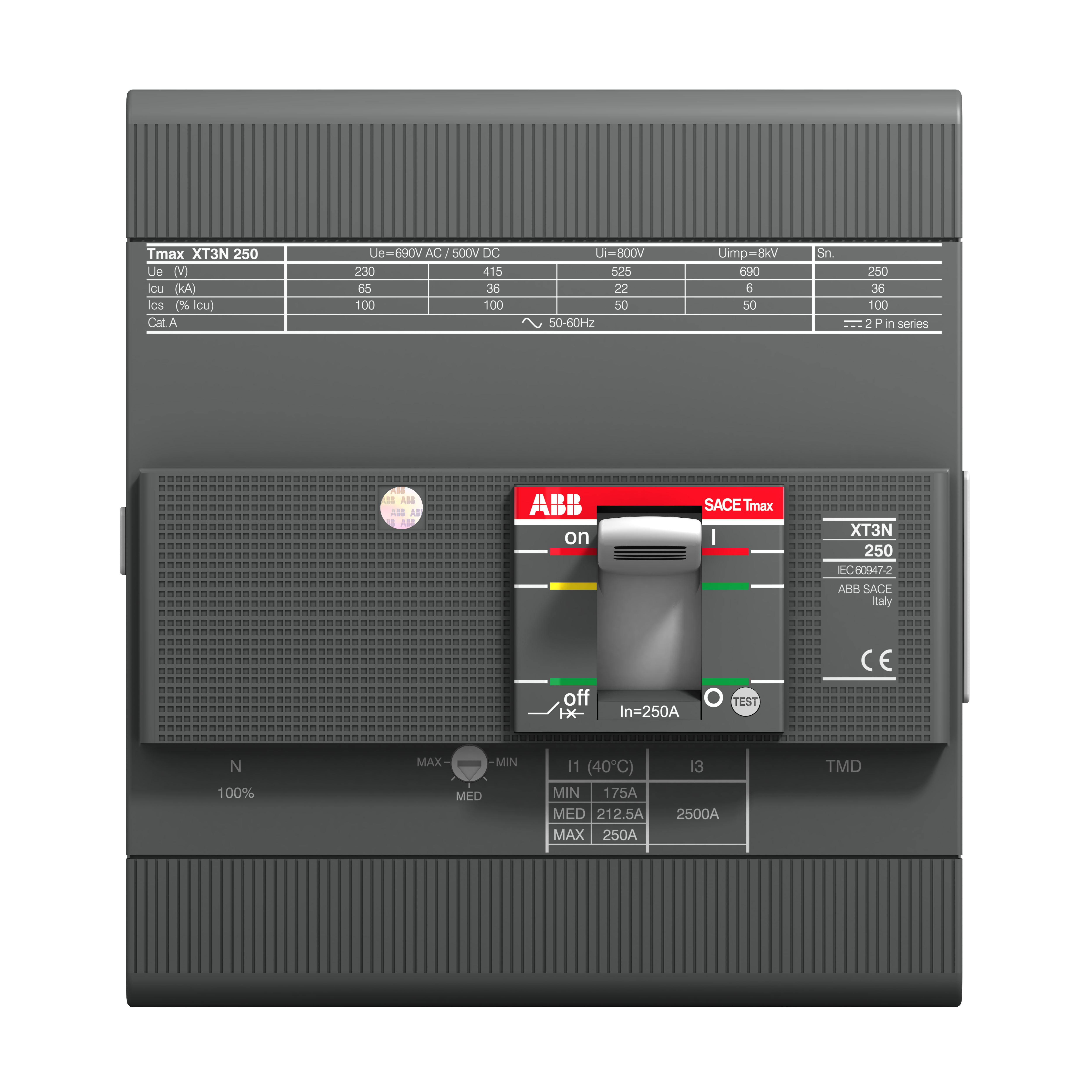 ABB ABB XT3S 250 TMD 100-1000 4p F F