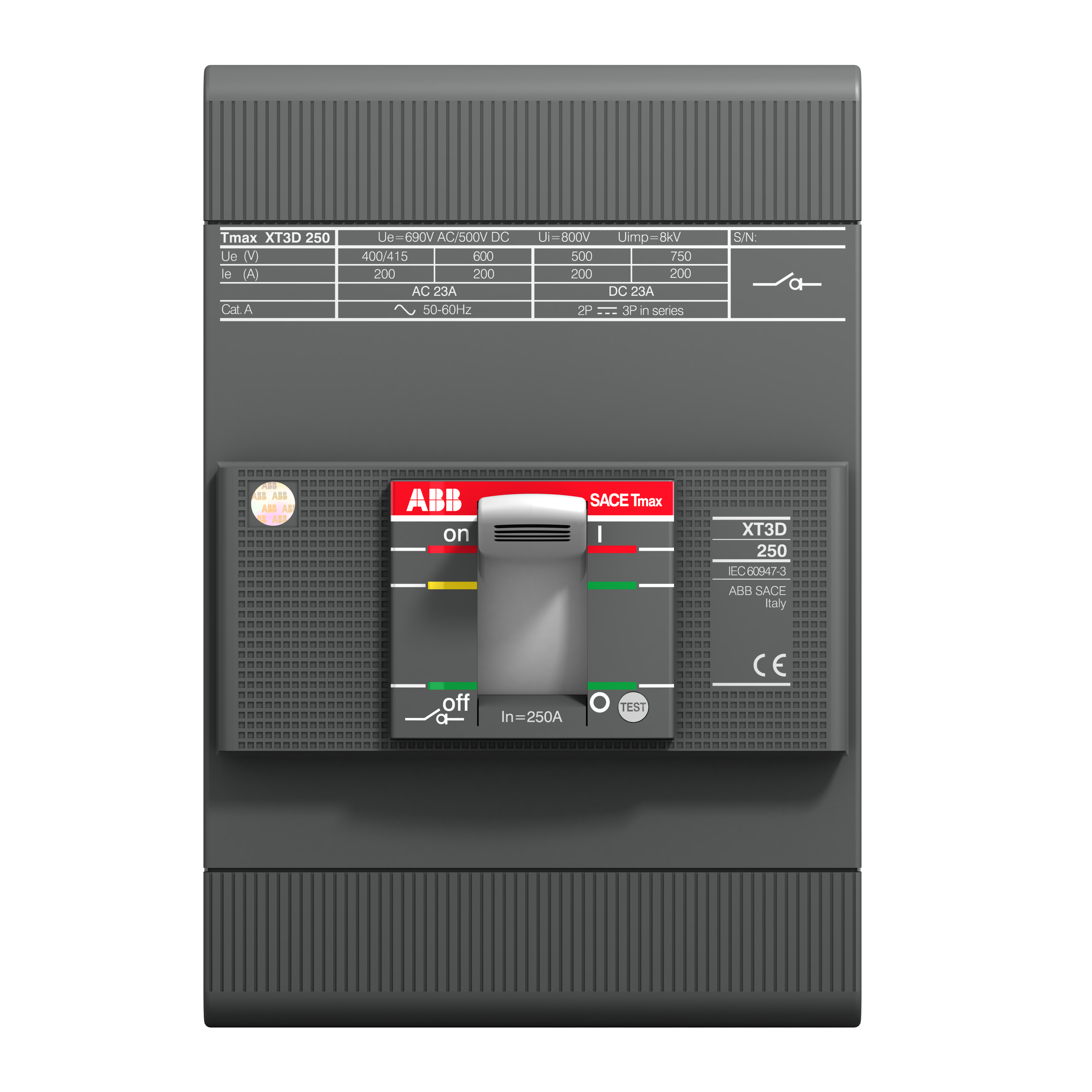 ABB ABB XT3S-D 225 MCS-UL/CSA Im=2700 3p F F
