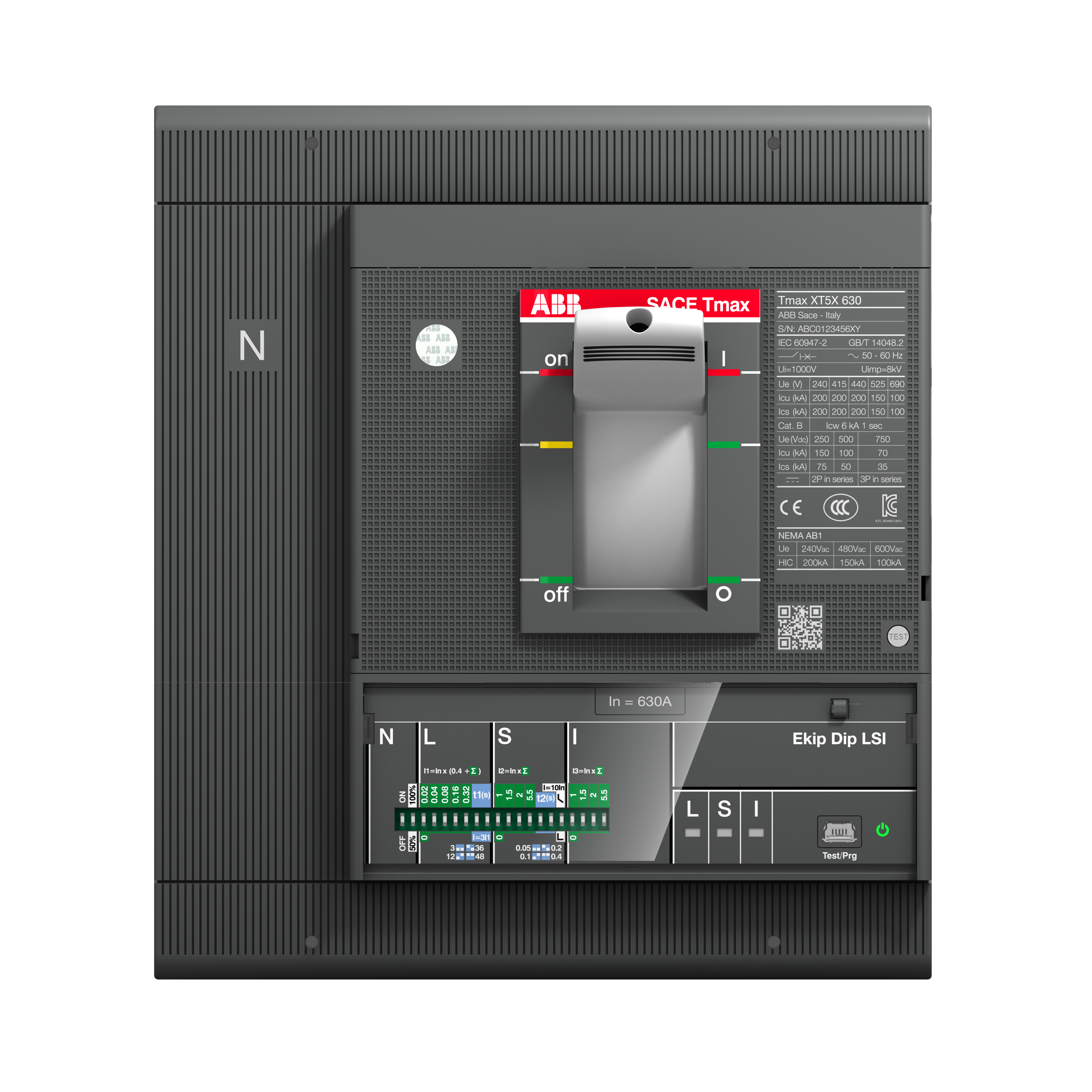 ABB ABB XT5S 630 Ekip Dip LSIG In=630 4p F F