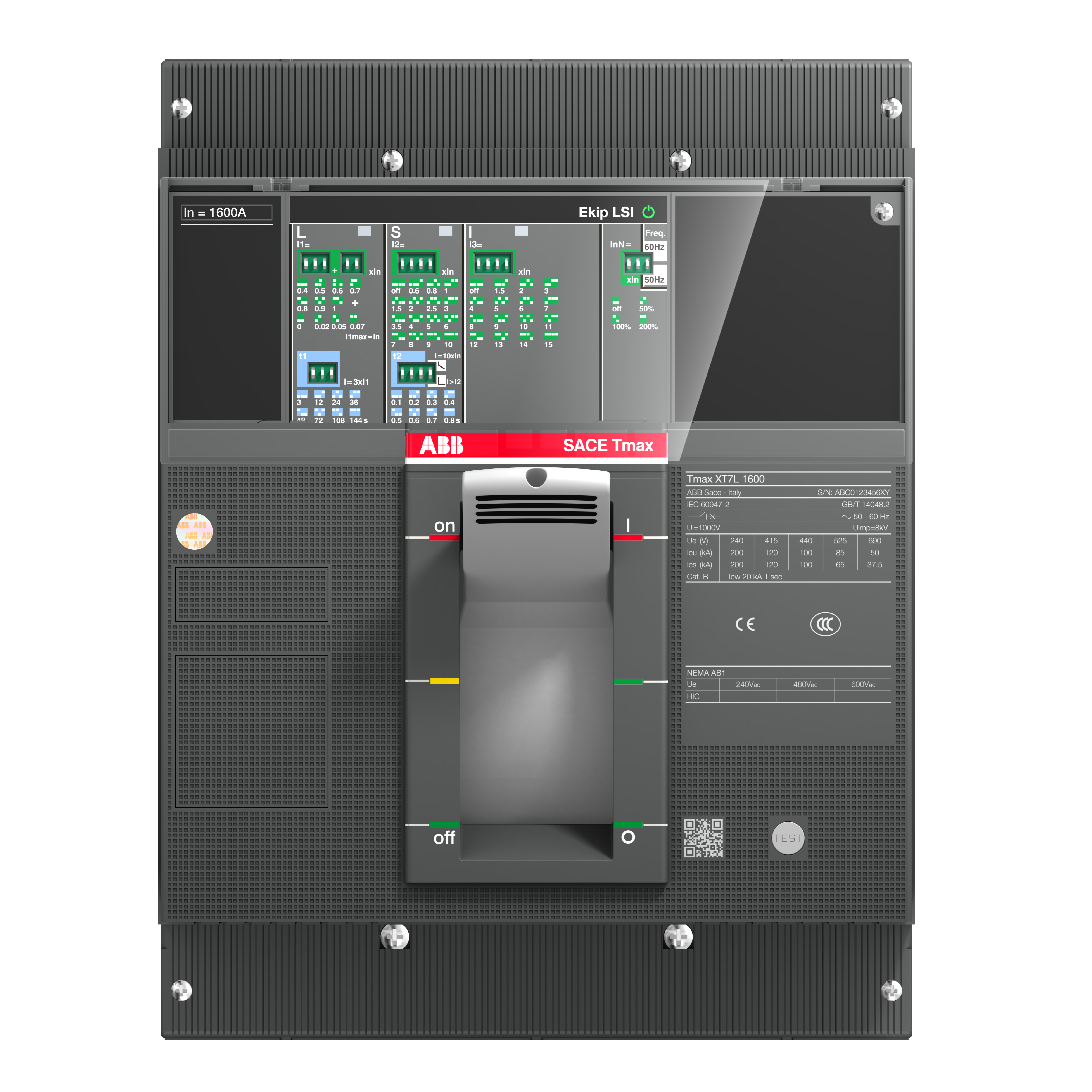 ABB ABB XT7S 1250 Ekip Dip LS/I In=1250A 3p F F