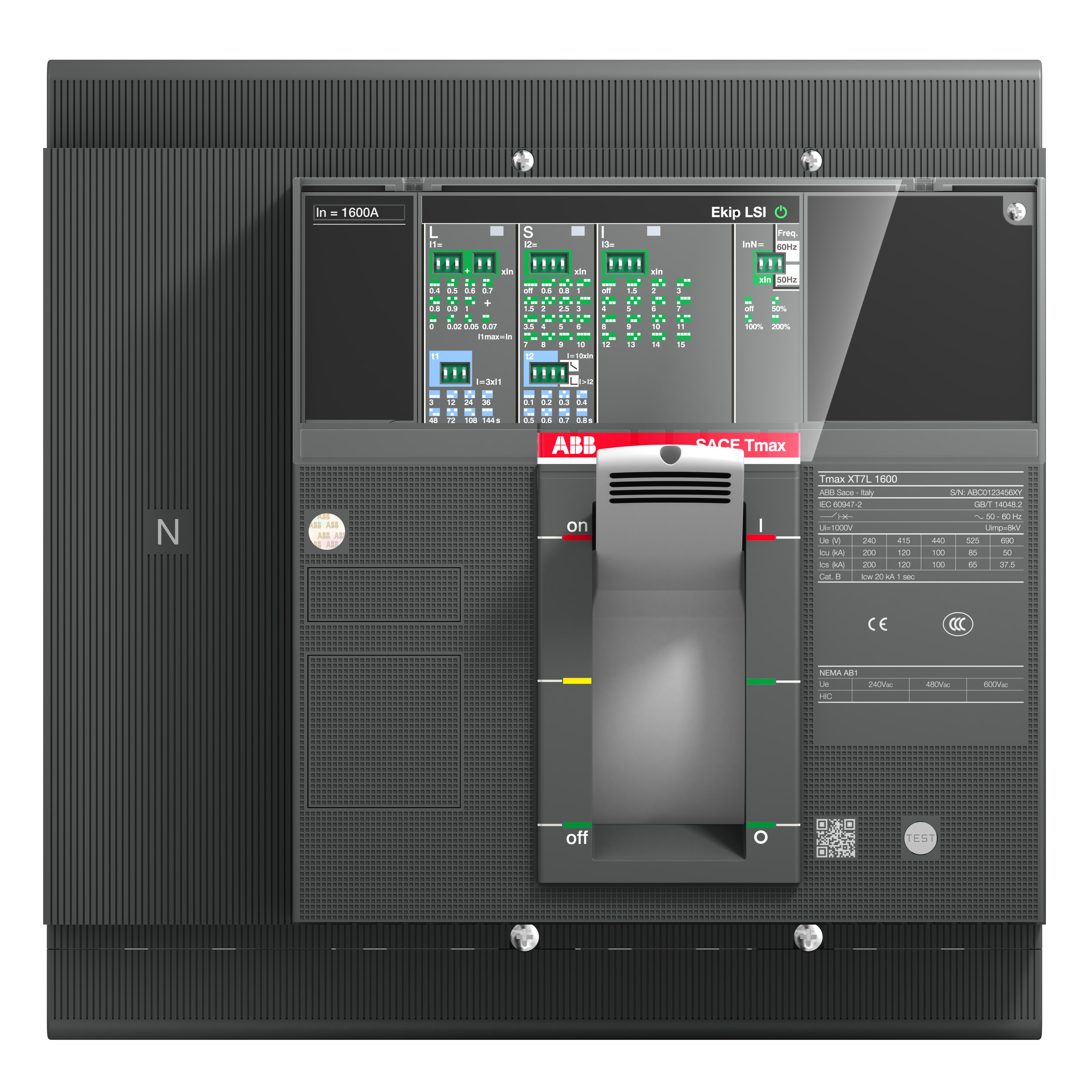 ABB ABB XT7S 800 Ekip Dip LS/I In=800A 4p F F