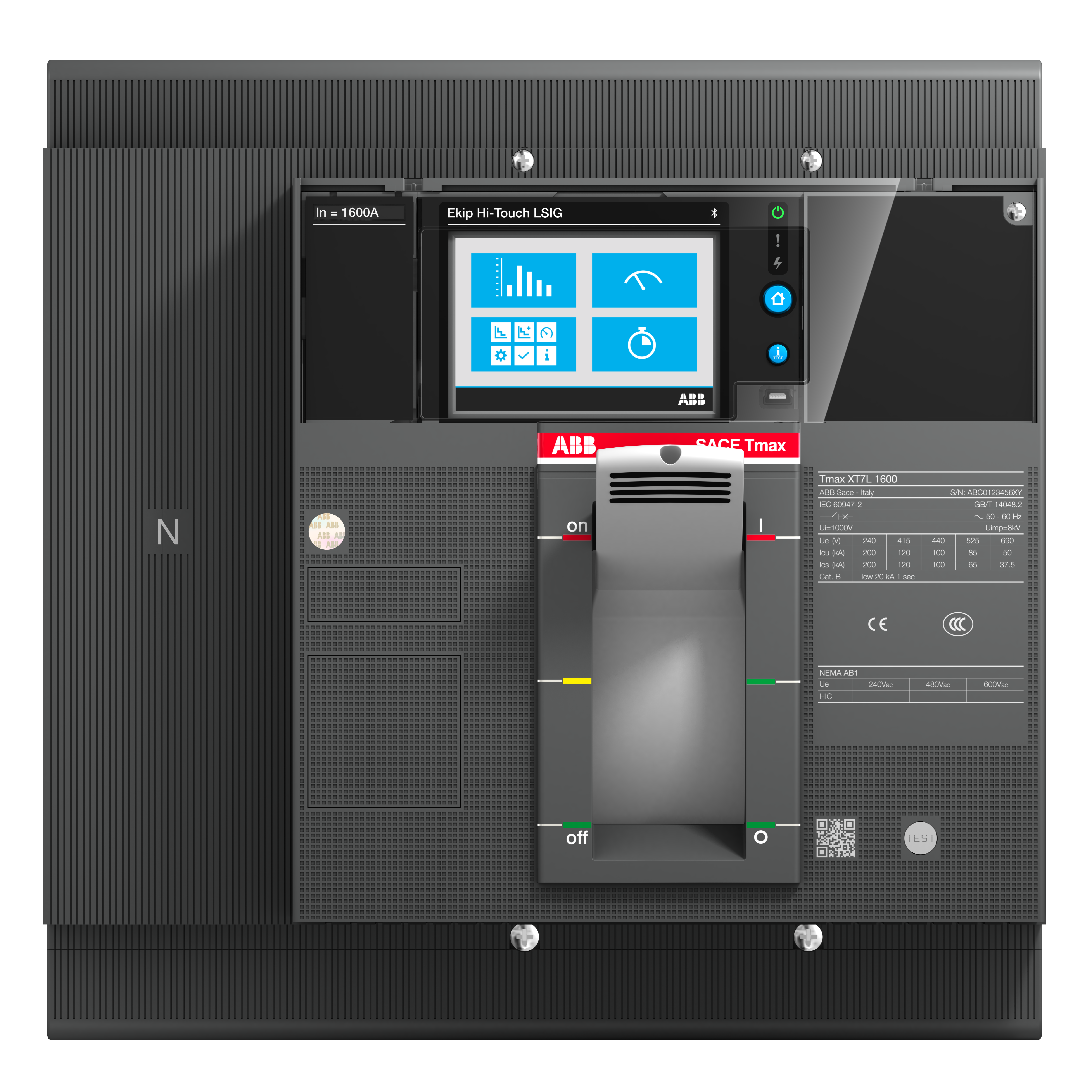 ABB ABB XT7S 1000 Ekip Hi-Touch LSI 1000A 4p FF