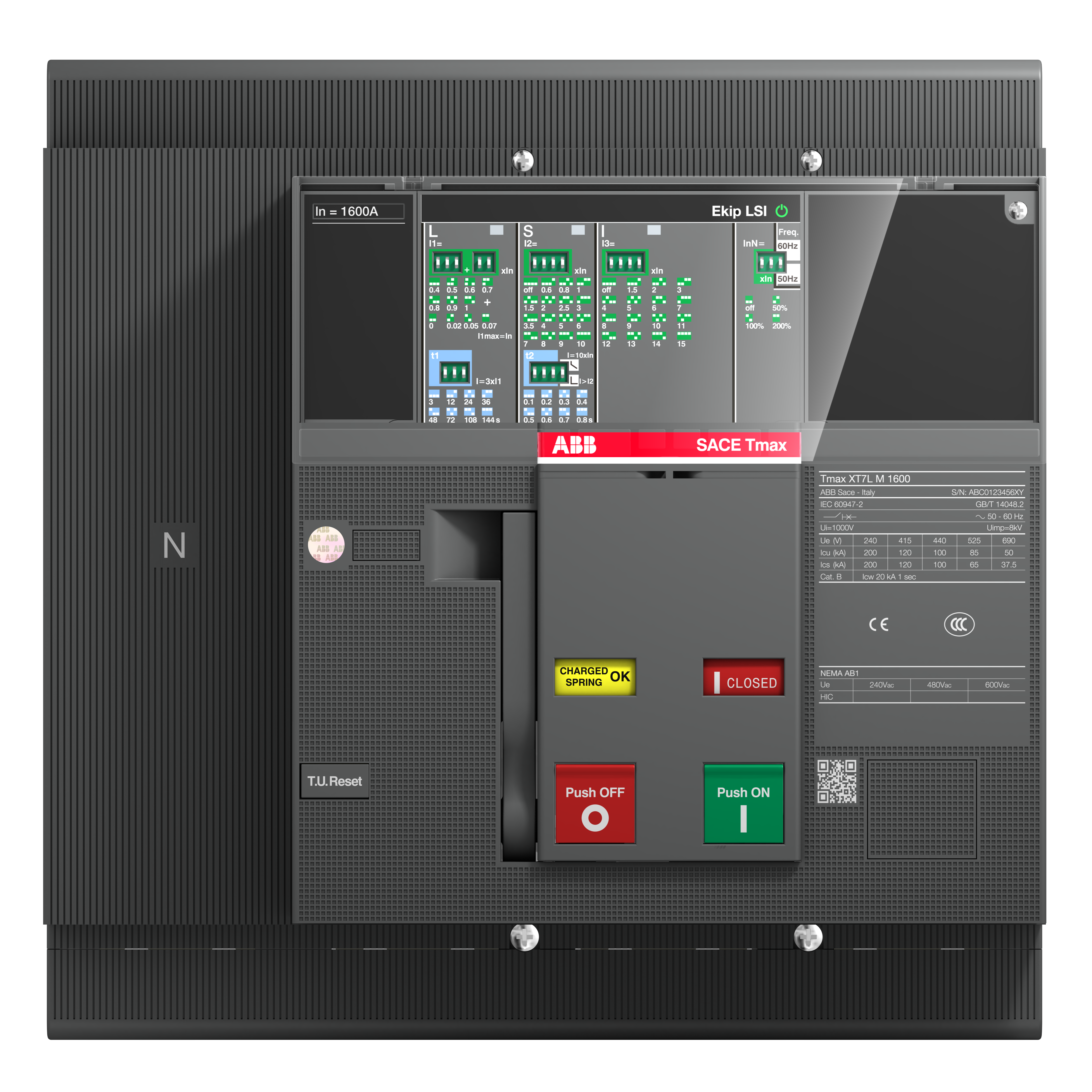 ABB ABB XT7S M 1000 Ekip Dip LS/I In1000A 4p F F