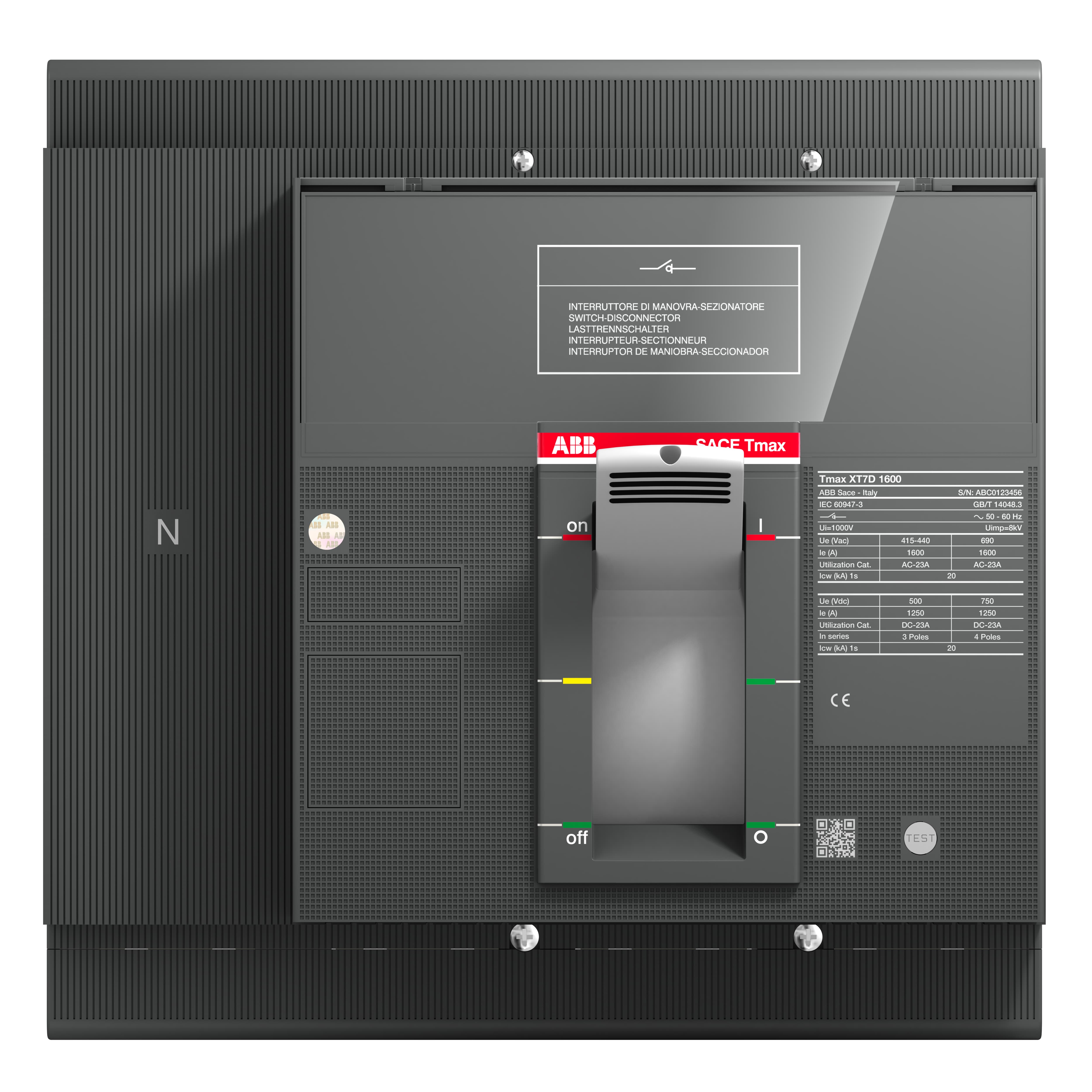 ABB ABB XT7D 1000 4p F F
