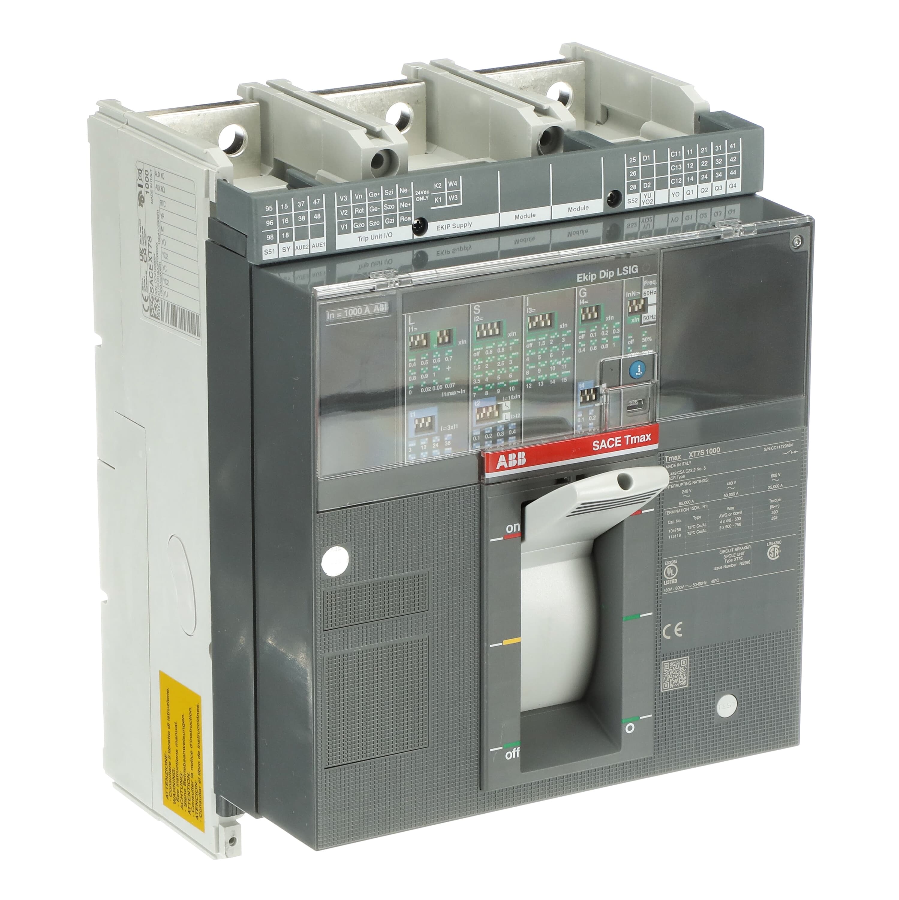 ABB ABB XT7S 1000 Ekip Dip LSIG In1000A 3p FF UL