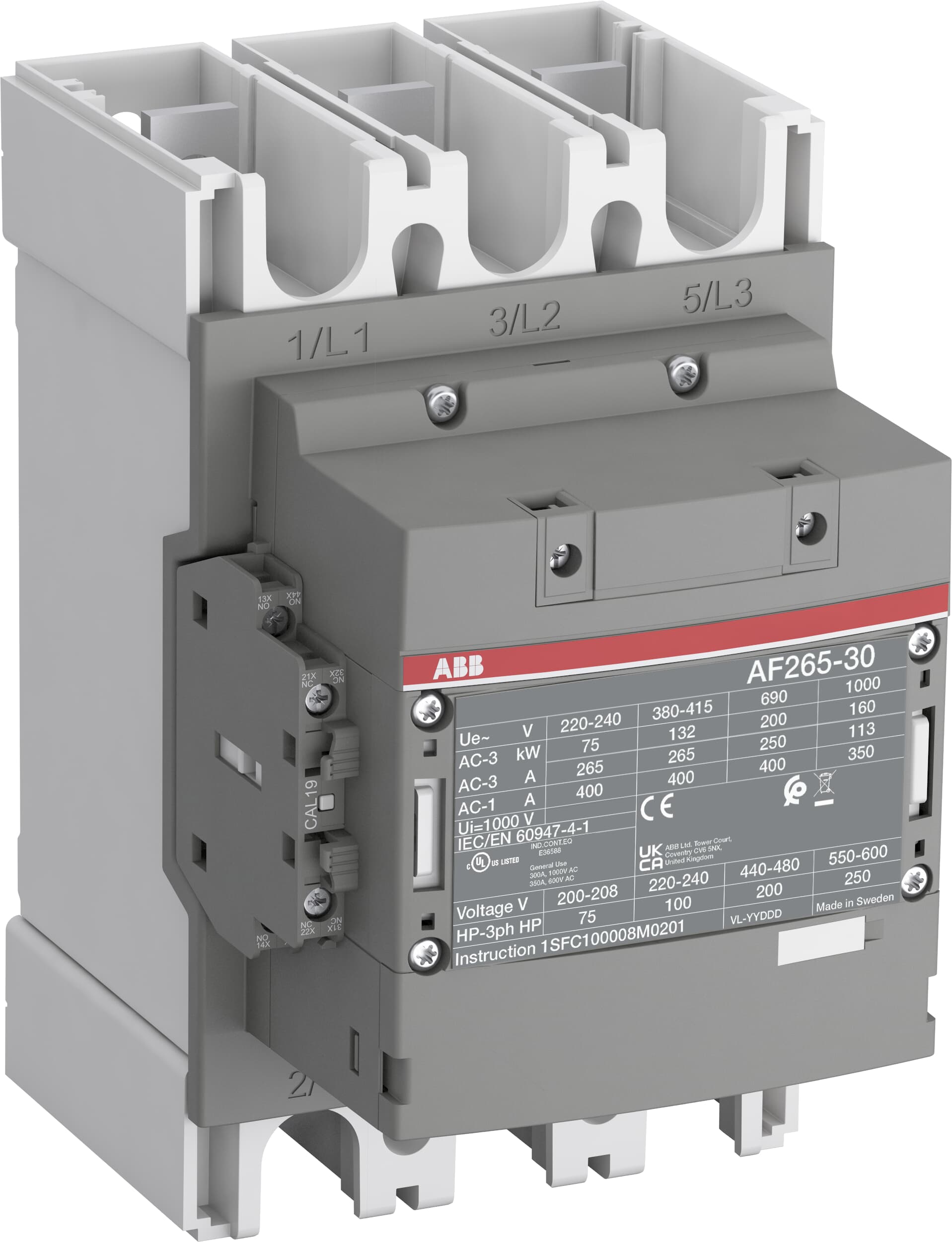 ABB ABB AF265-30-11-14 Block Contactor