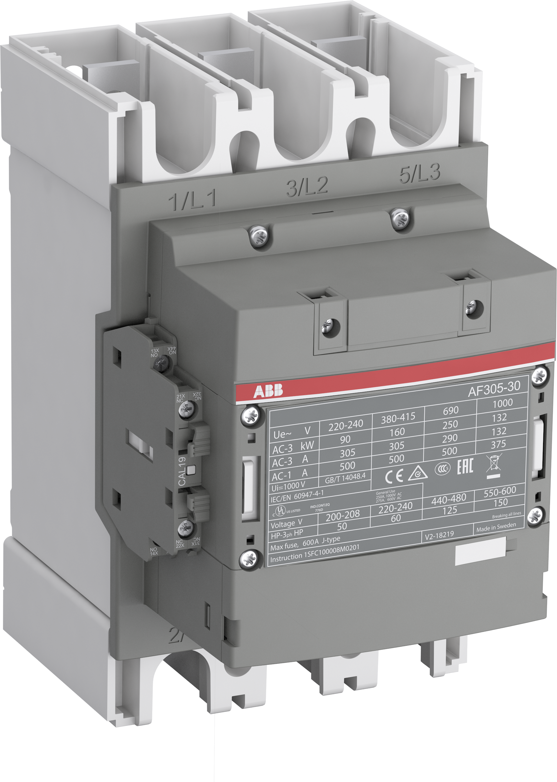 ABB ABB AF305B-30-22-12 Block Contactor