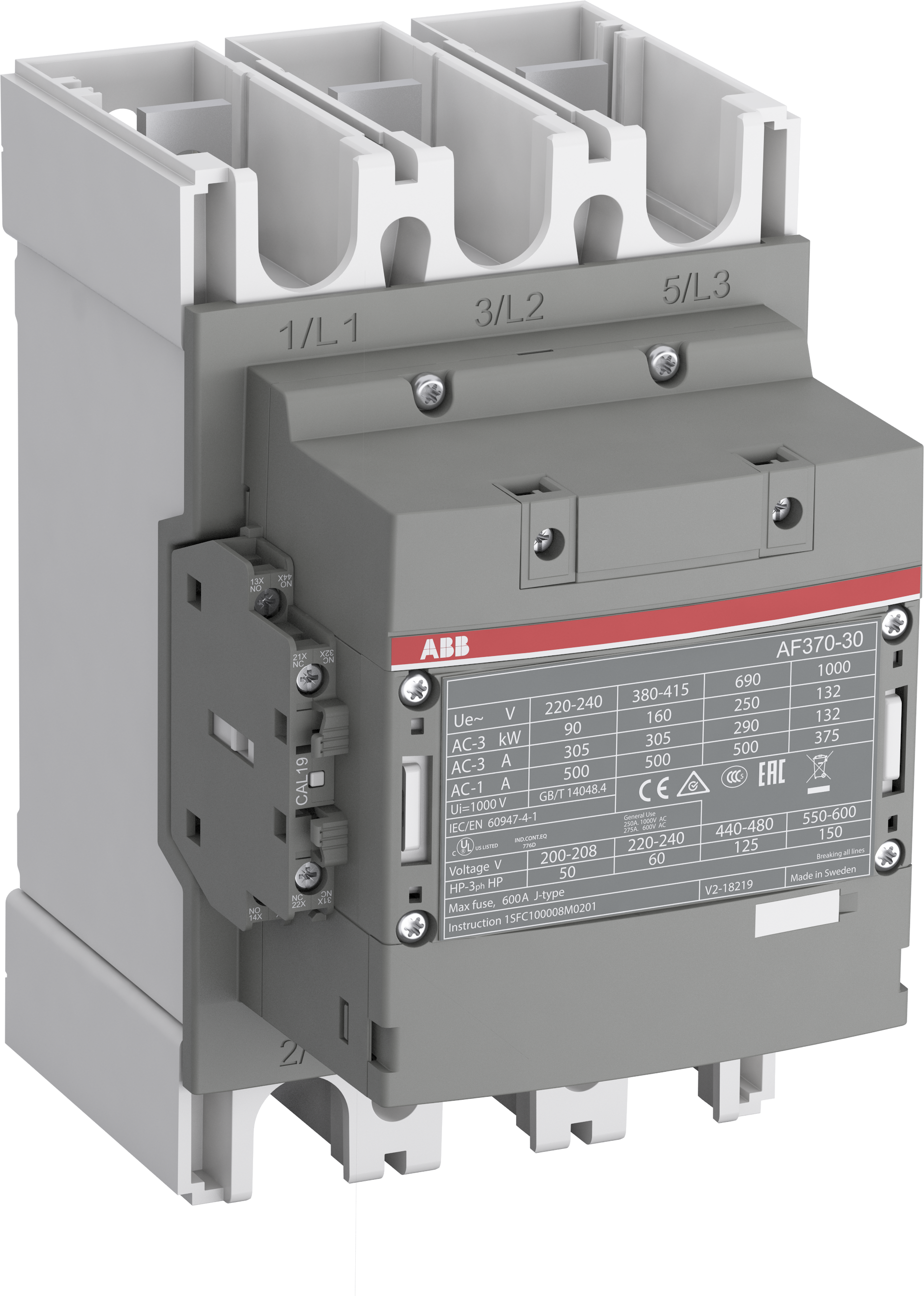 ABB ABB AF370-30-11-11 Block Contactor