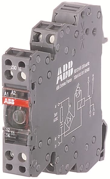 ABB ABB OBROA2000-24VDC Optocoupler R600 A1-A2=24VAC/DC,10-230VAC/25 mA-2 A,Triac