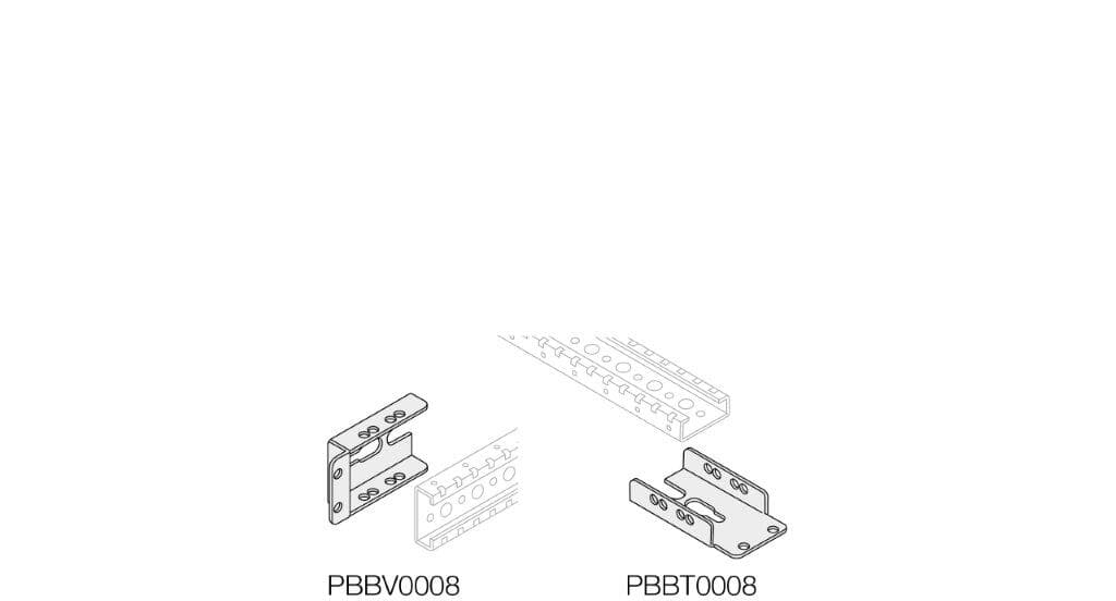 ABB ABB PBBV0008 8 brackets for vertical side busbars