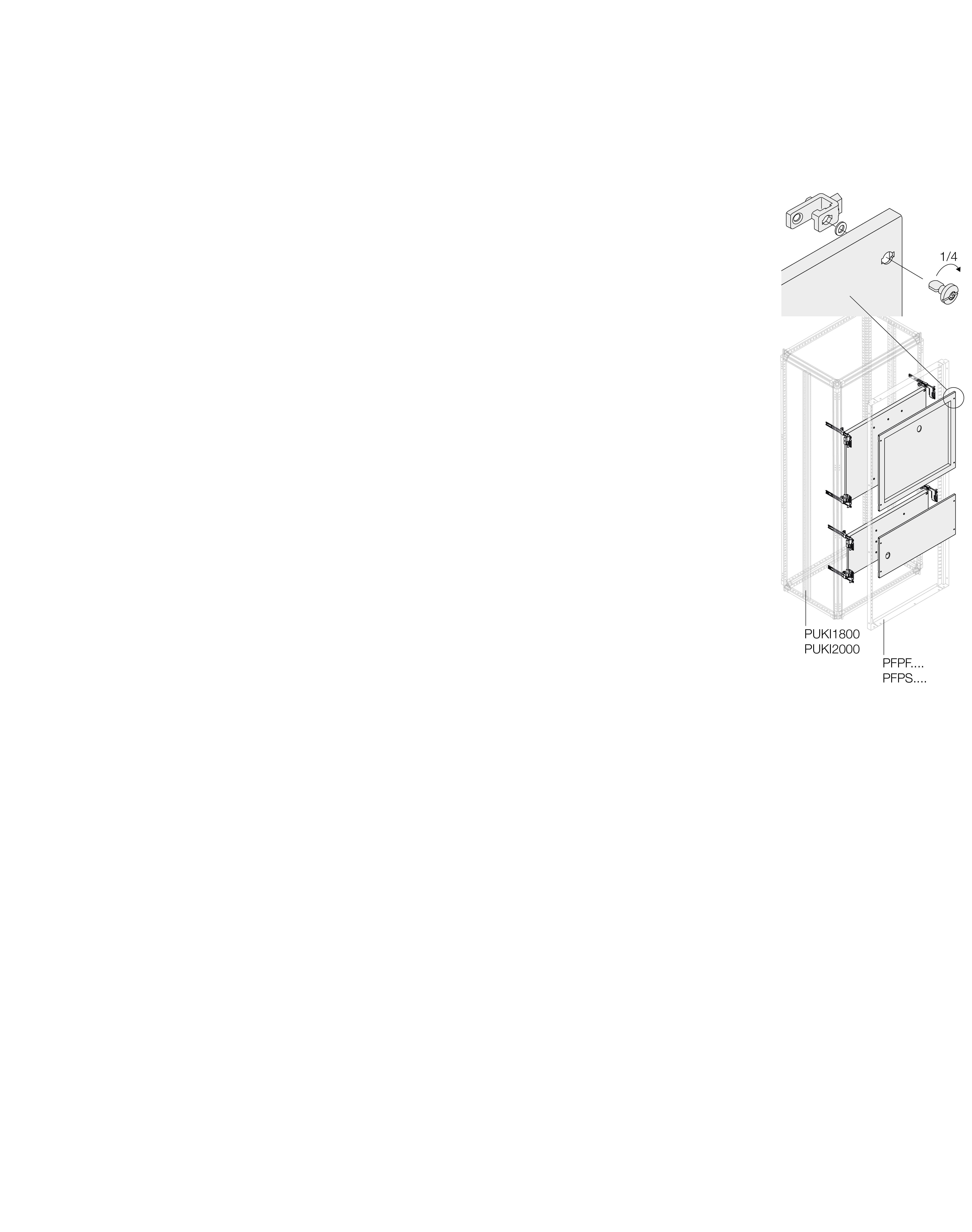 ABB ABB PKOH1660 Ot kit 160/200/250 h. H=250MM W=600MM