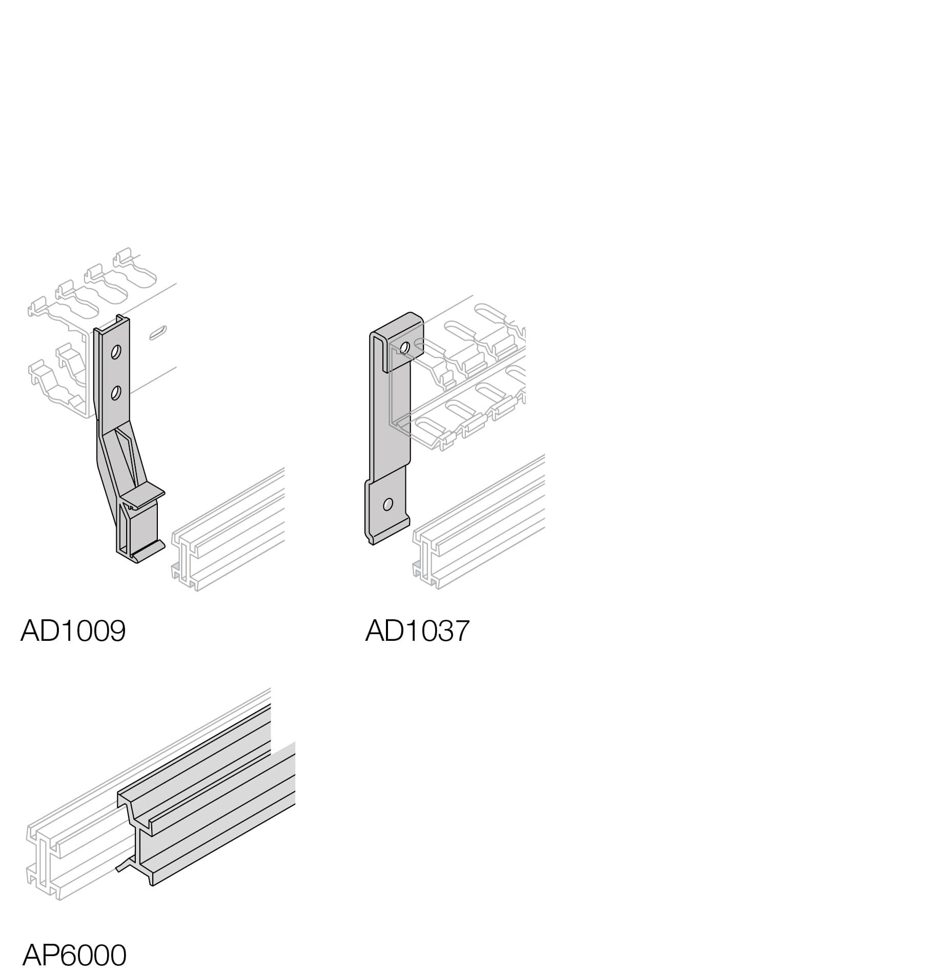ABB ABB AD1009 N.4 horizontal duct support
