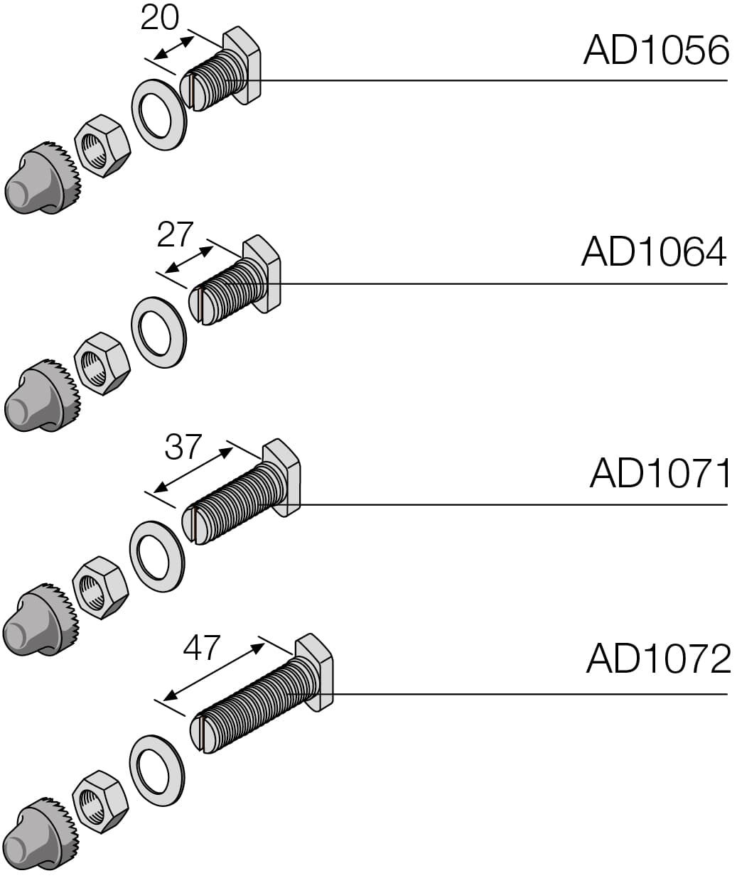 ABB ABB AD1056 N.12 M8 junction screw L=20MM