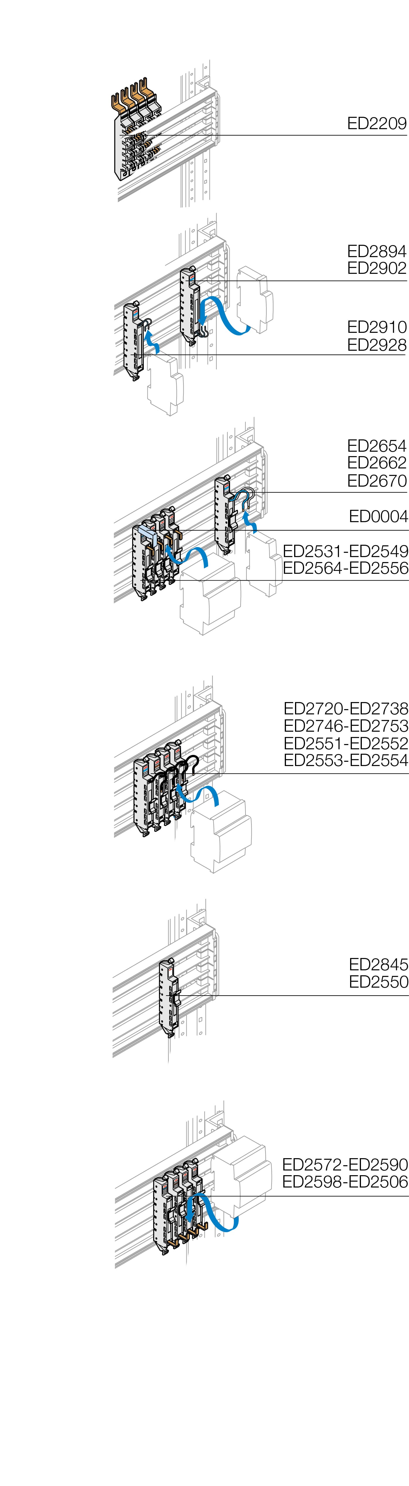 ABB ABB ED2550 Basic module false pole W=27MM