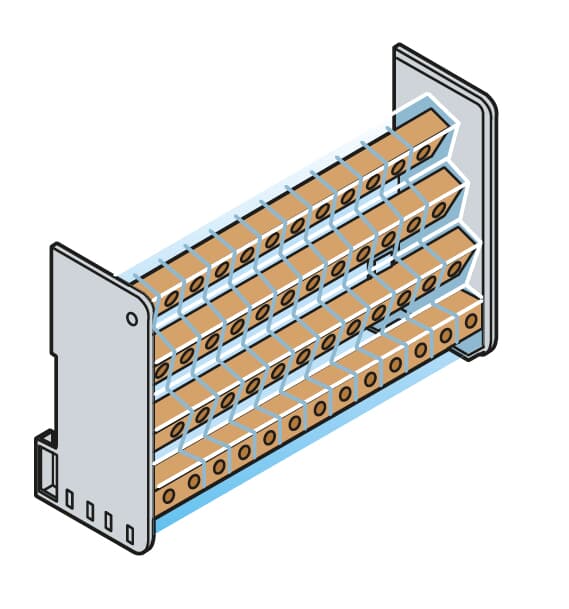 ABB ABB AD1028 Modular divider 4P 125A medium 93X89X48