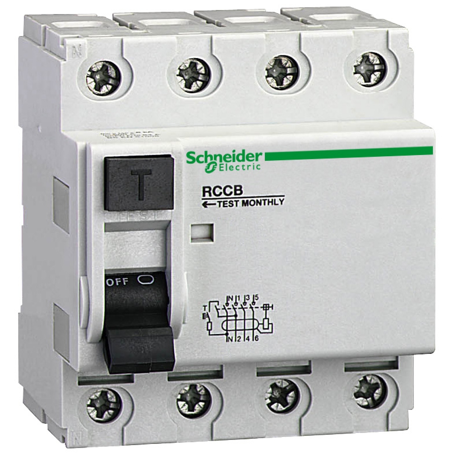 Schneider Electric Schneider Electric 23380 – Residual current circuit breaker ID - 4 poles - 25 A - class A 300 mA