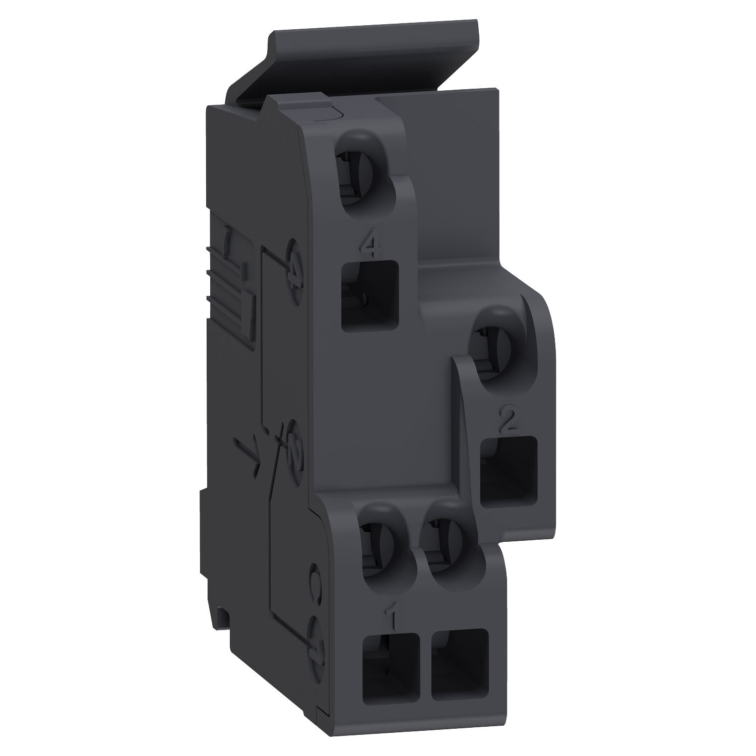 Schneider Electric Schneider Electric 29450 – Standard auxiliary contact, circuit breaker status OF/SD/SDE/SDV, 1 changeover contact type, screwless spring terminals