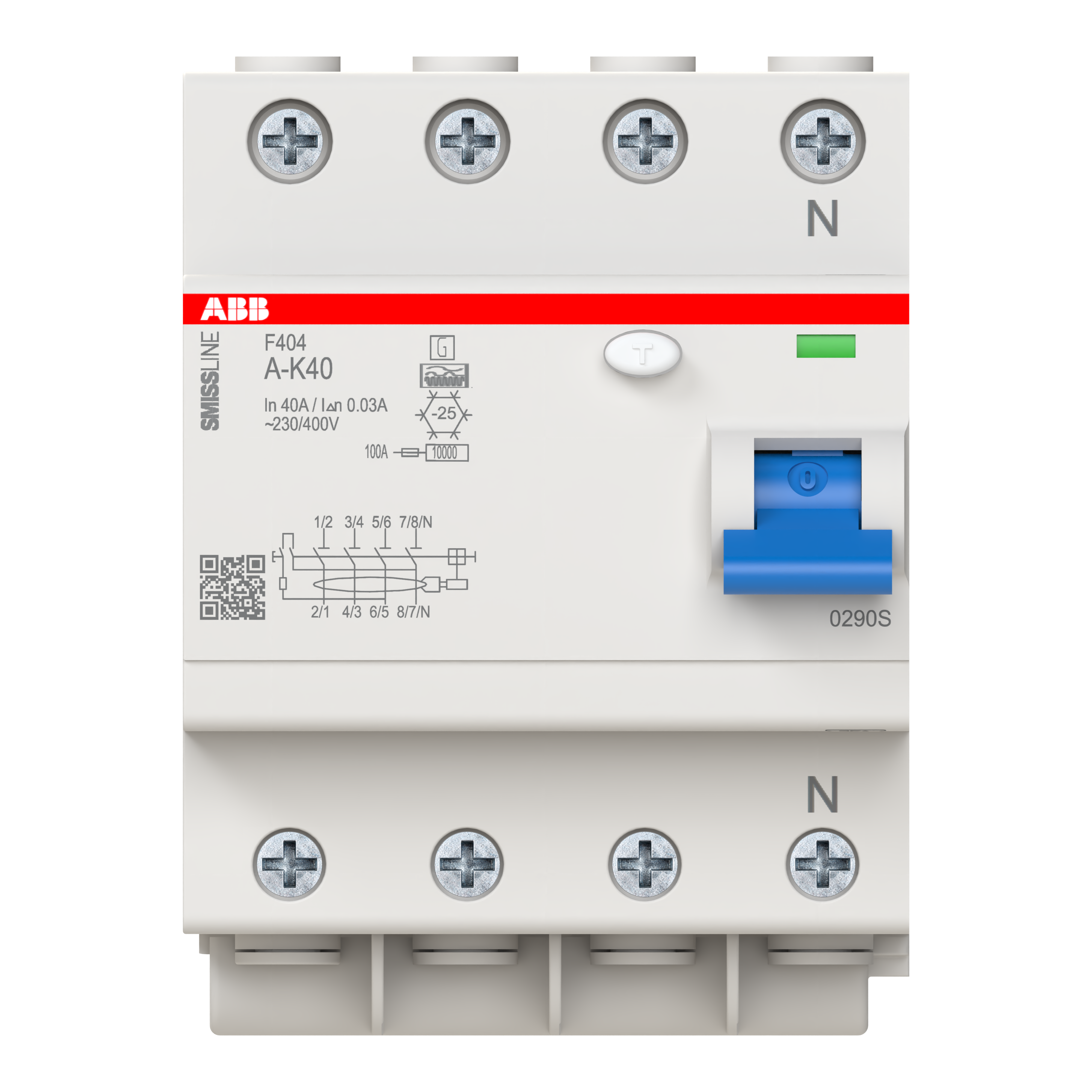 ABB ABB F404A-K40/0.03 Residual current circuit breaker (RCCB)