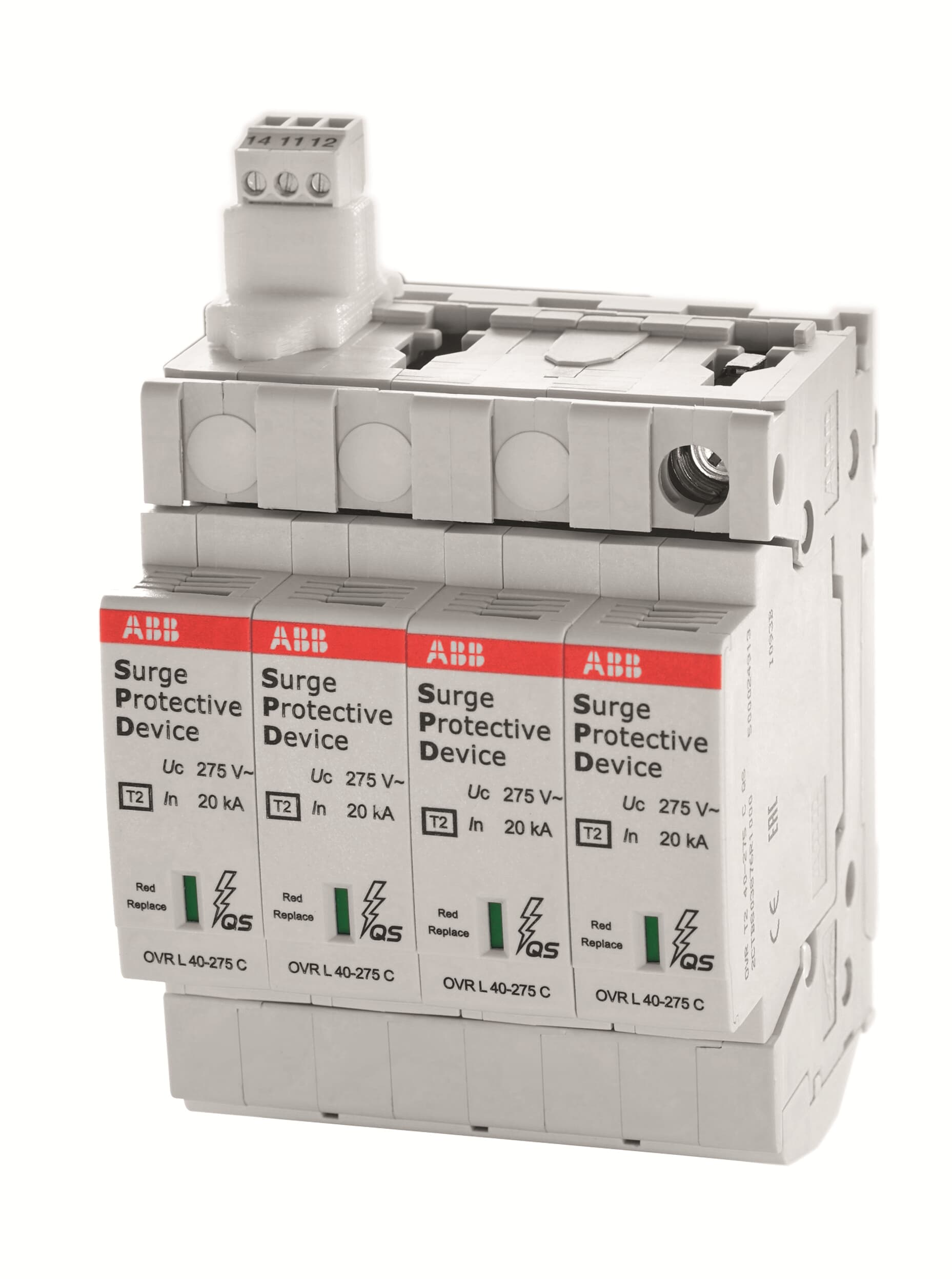 ABB ABB OVR4044L40-275PTSQS OVR404 4L 40-275 P TS QS Surge Arrester
