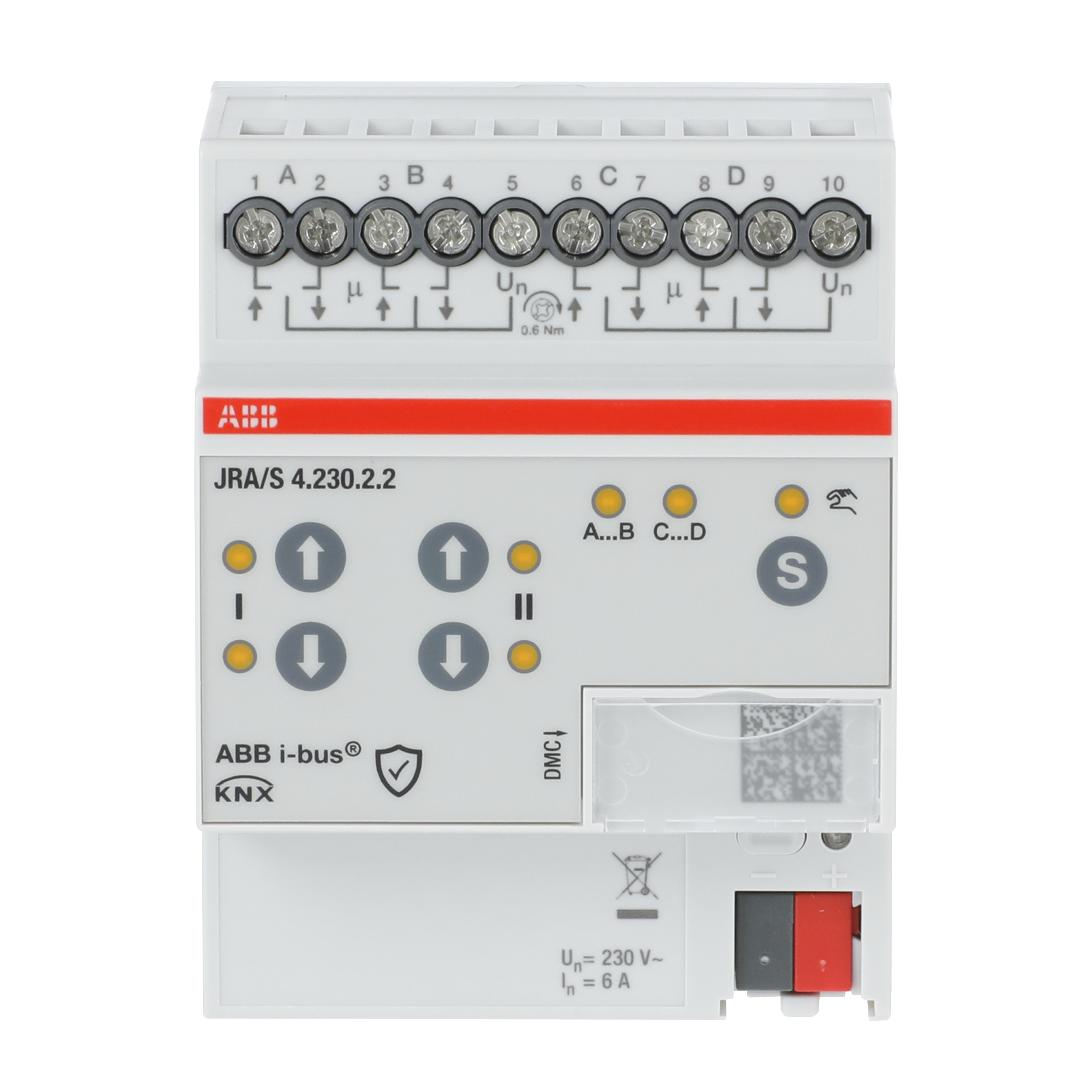 ABB ABB JRA/S4.230.2.2 Blind/Roller Shutter Act 4-f, 230 V AC, Manual Operation, MDRC