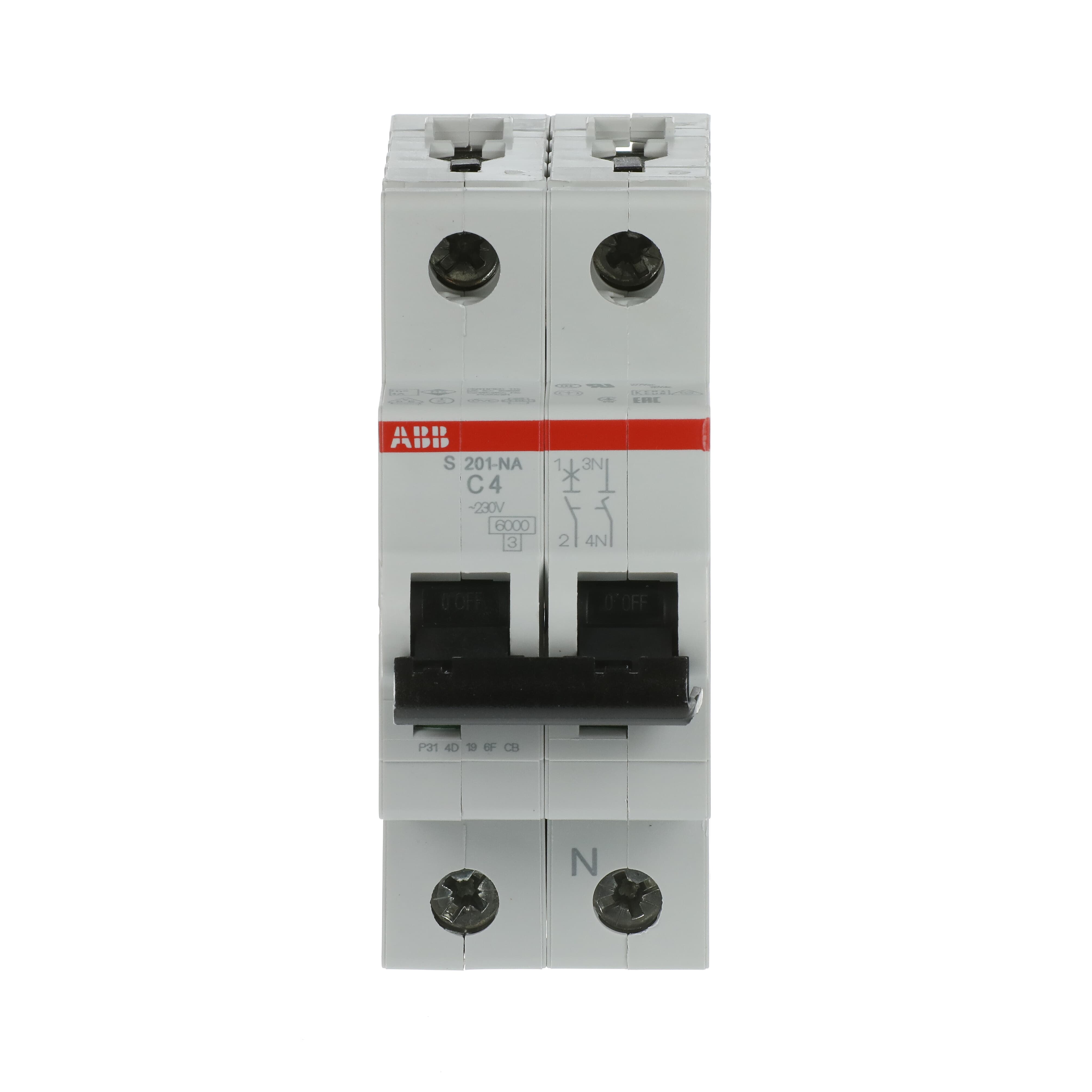 ABB ABB S201-C4NA Miniature circuit breaker (MCB)