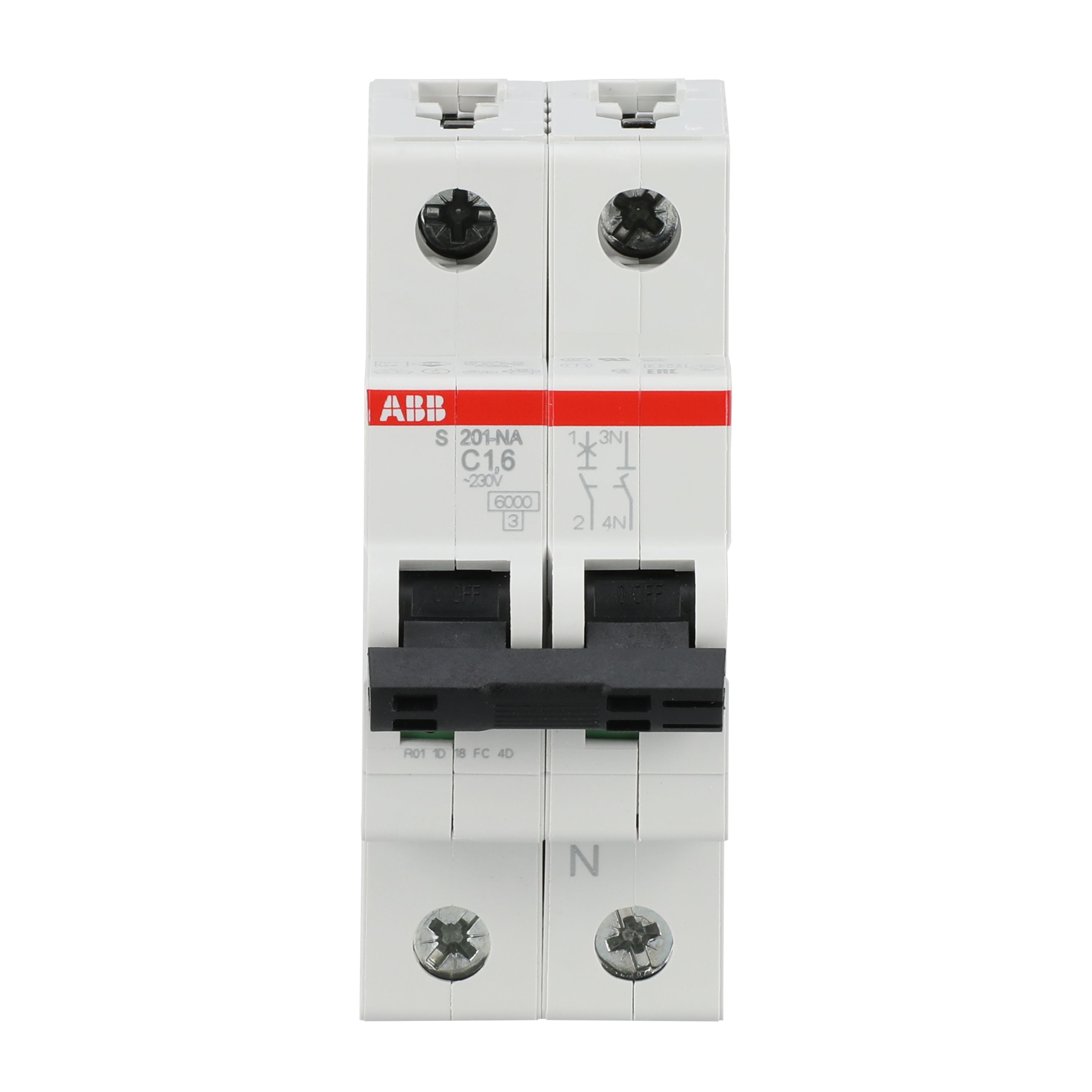 ABB ABB S201-C1.6NA Miniature circuit breaker (MCB)