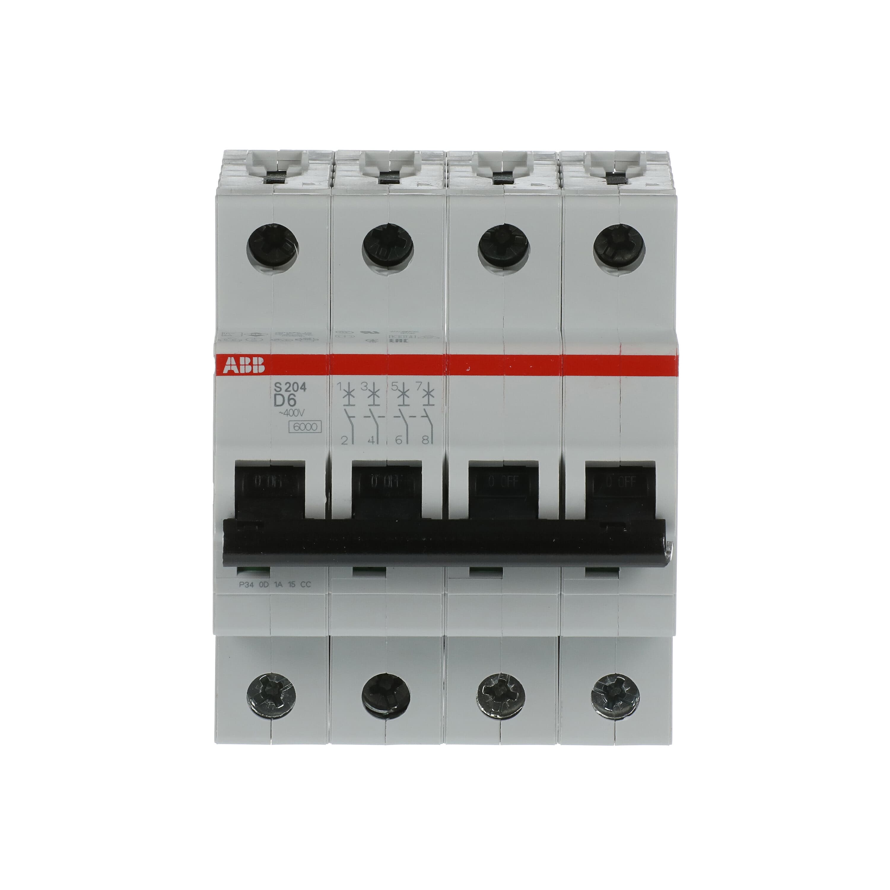 ABB ABB S204-D6 Miniature circuit breaker (MCB)