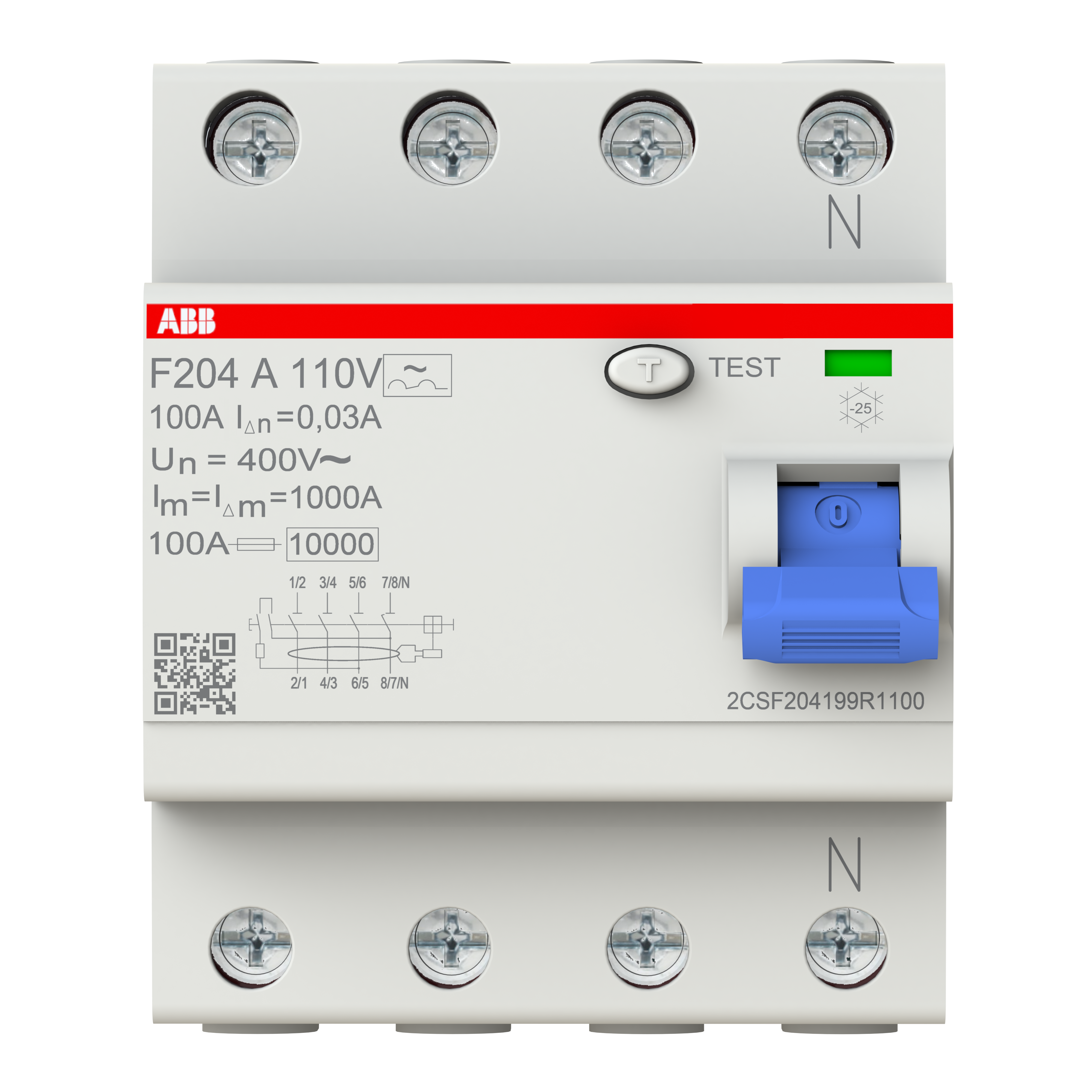 ABB ABB F204 A-100/0.03 110V