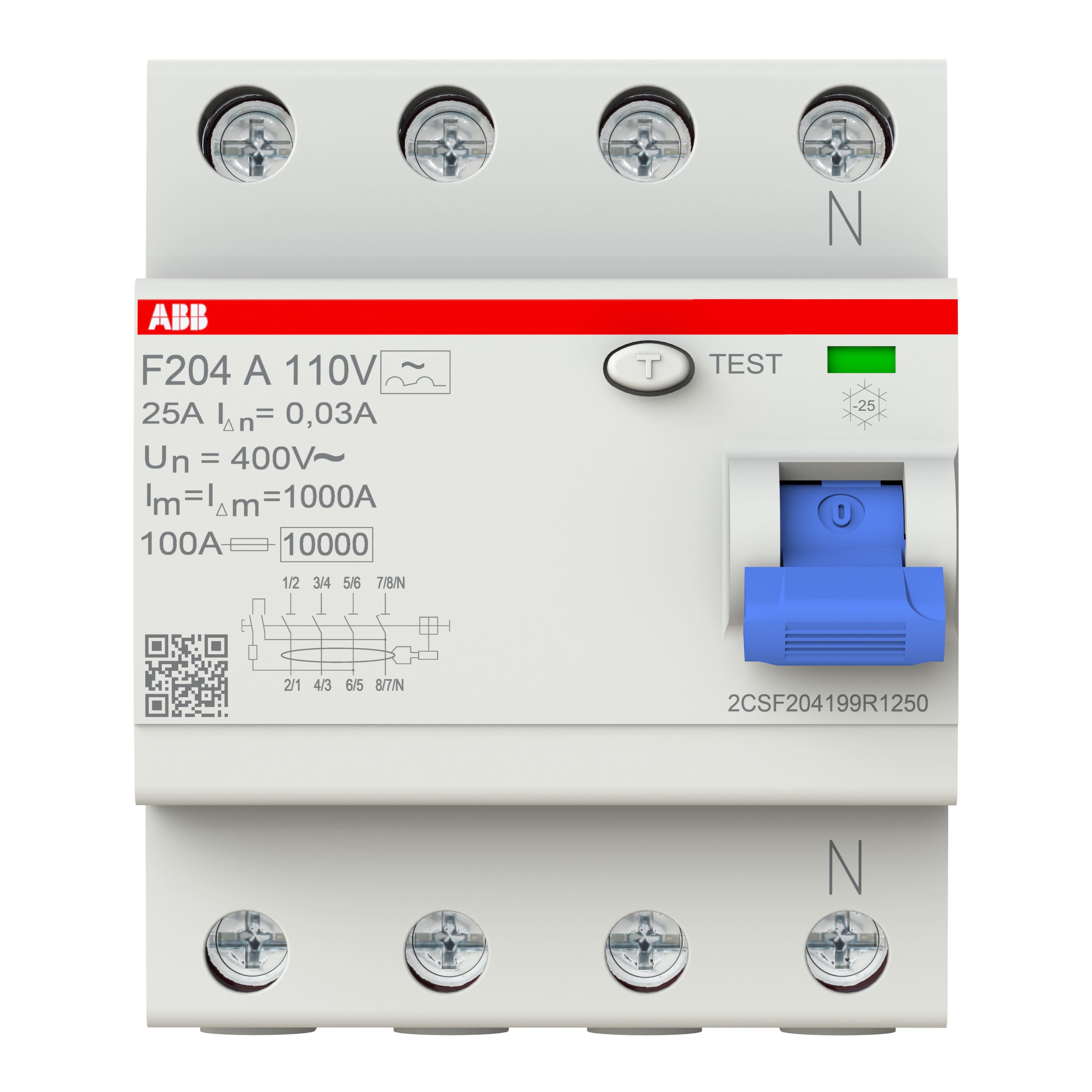 ABB ABB F204 A-25/0.03 110V