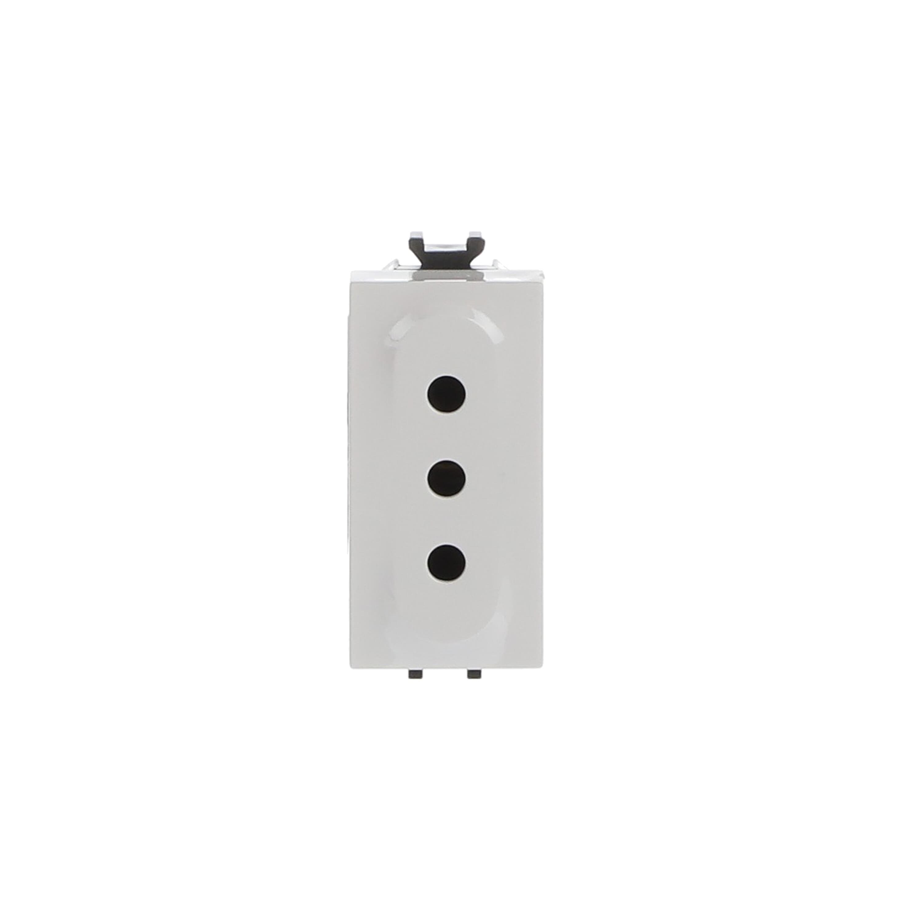 ABB ABB 2CSK1101CH 2P+E socket outlet, 10A - 250V~, P11 type Without imprint White - Chiara