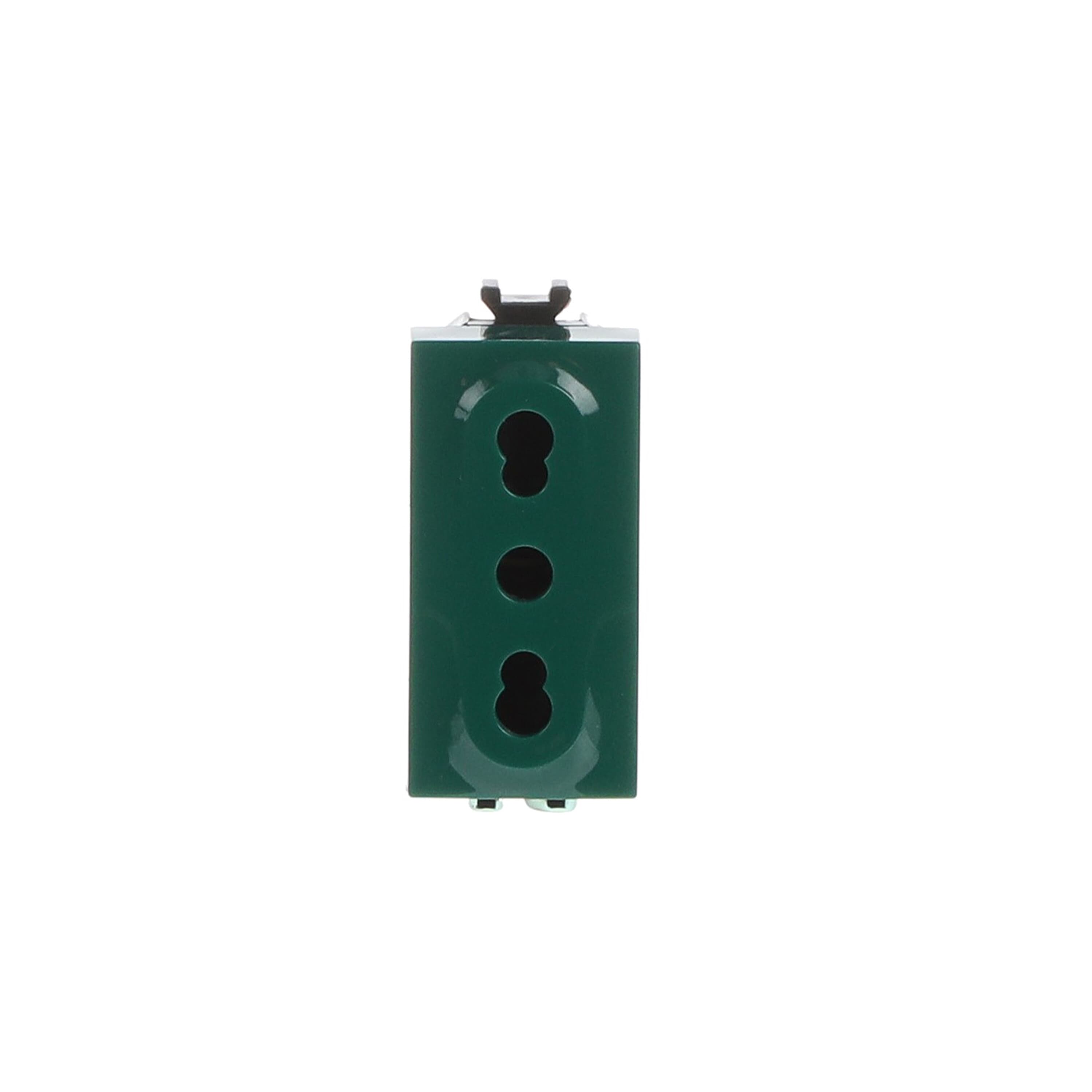 ABB ABB 2CSK1105CH 2P+E socket outlet, 10/16A - 250V~, P17/P11 type, GREEN Without imprint Green - Chiara