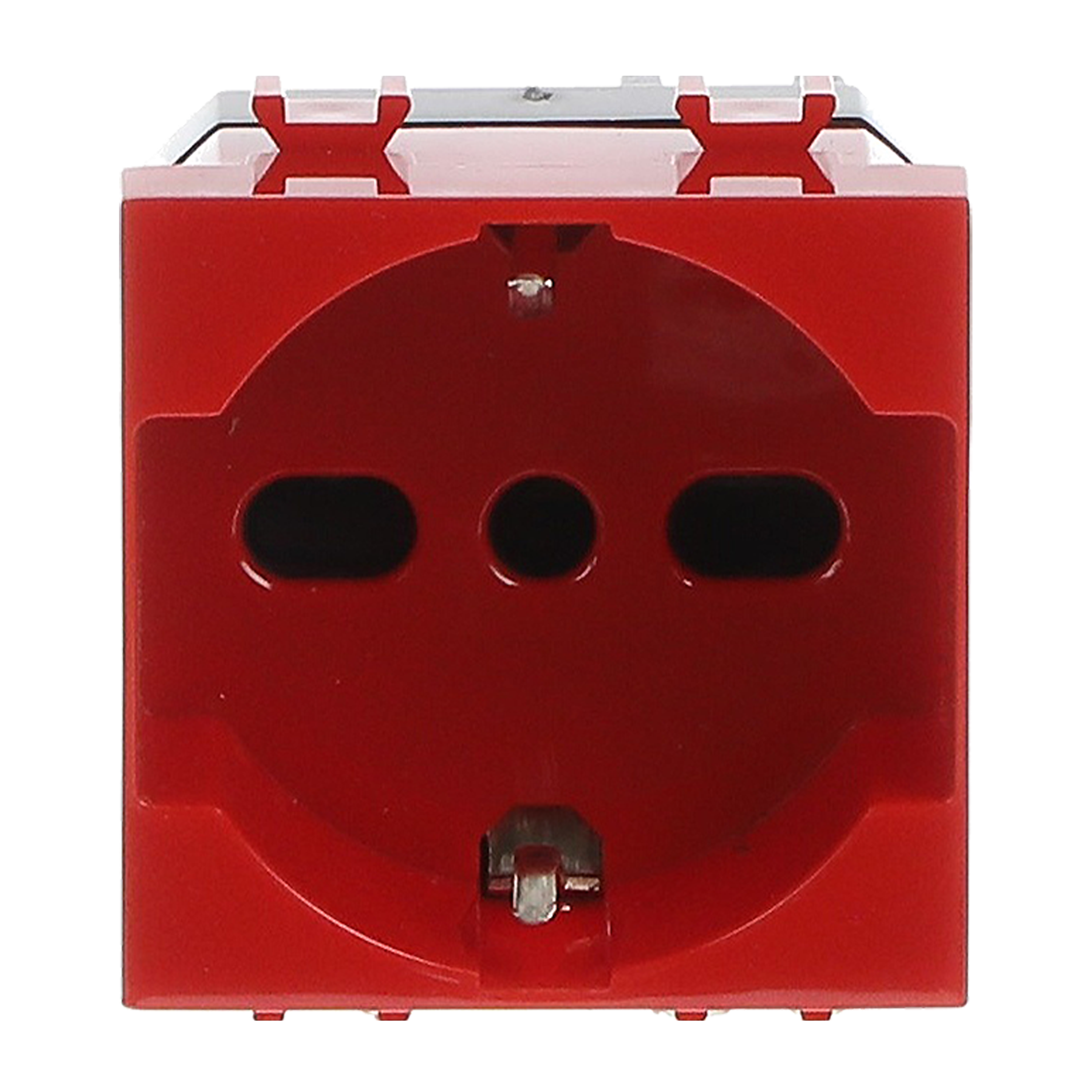 ABB ABB 2CSK1110CH 2P+E socket outlet, 16A - 250V~, P30/17 type, RED Without imprint Red - Chiara