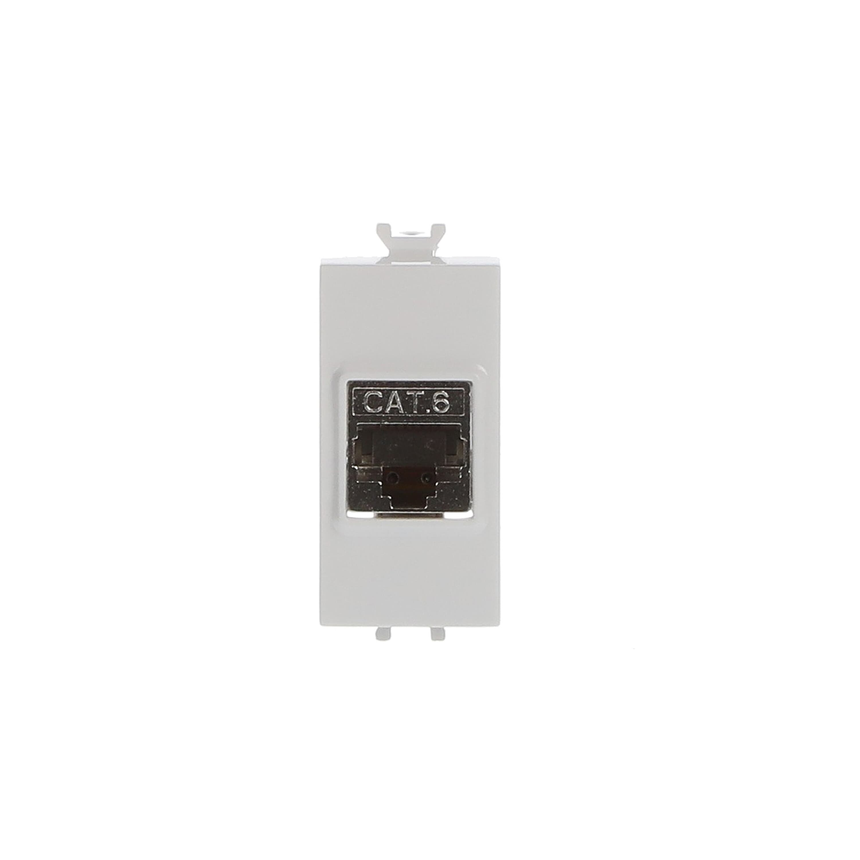 ABB ABB 2CSK1128CH RJ45 connector, Cat.6, FTP (shielded) 1 gang White - Chiara